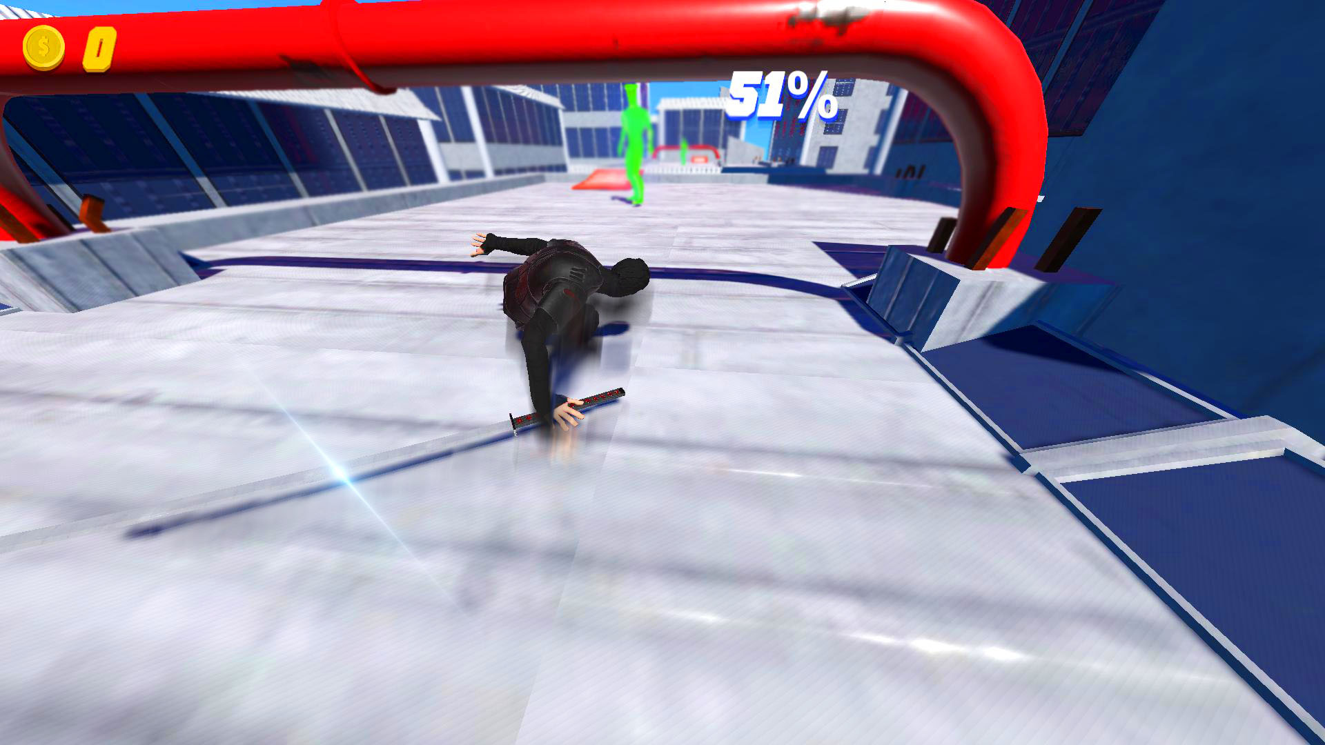 اسکرین شات 4 بازی Rooftop Ninja Run