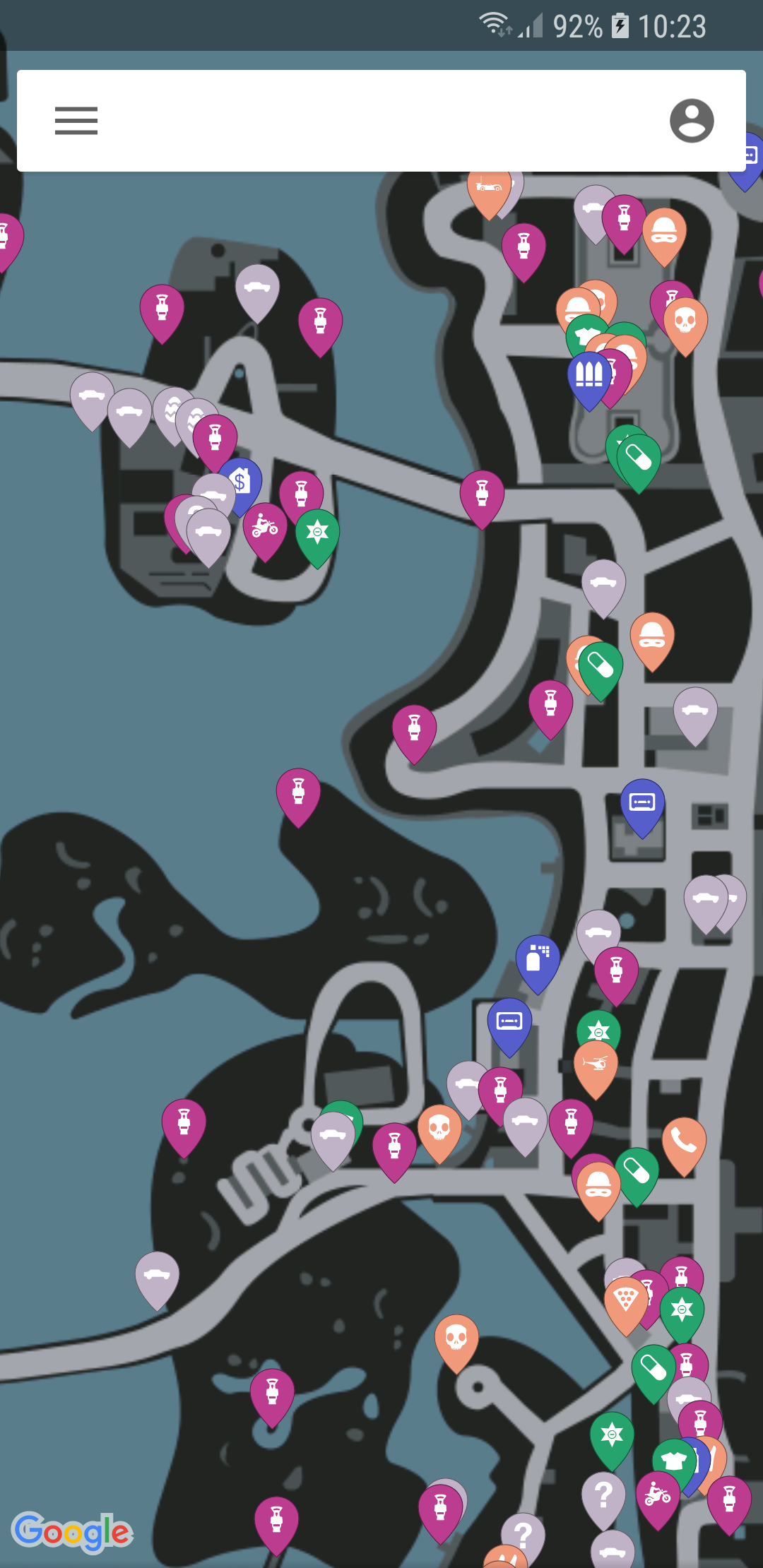 اسکرین شات 1 برنامه MapGenie: GTAVC Map