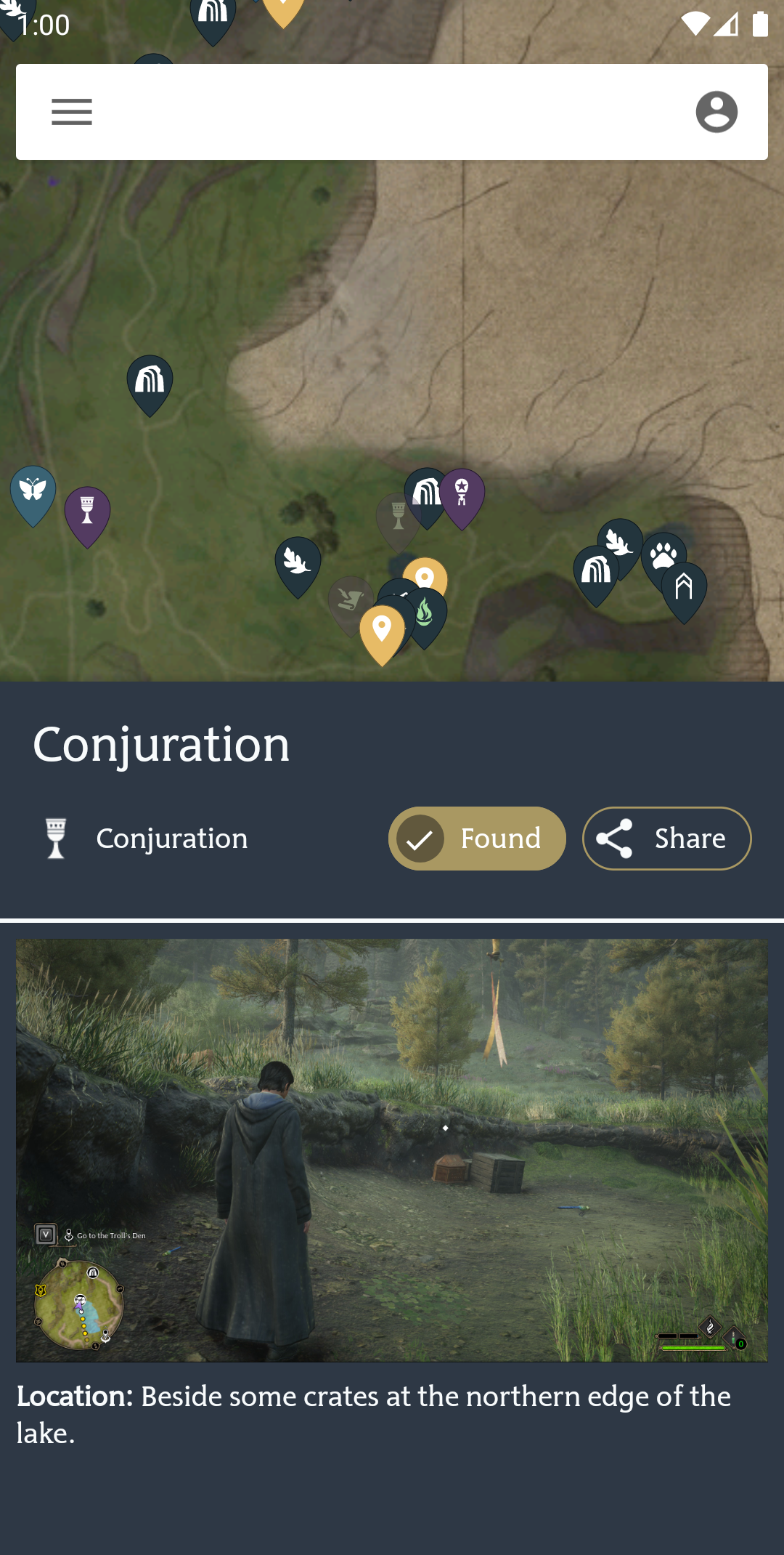 اسکرین شات 3 برنامه MapGenie: Hogwarts Legacy Map