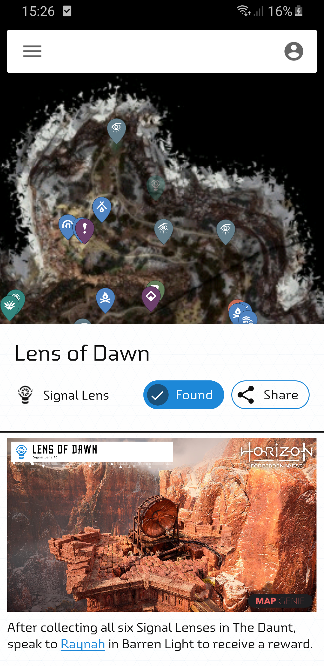 اسکرین شات 3 برنامه MapGenie: Horizon FW Map