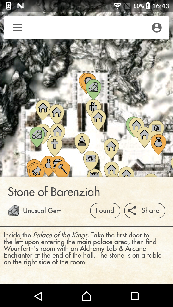 اسکرین شات 3 برنامه MapGenie: Skyrim Map