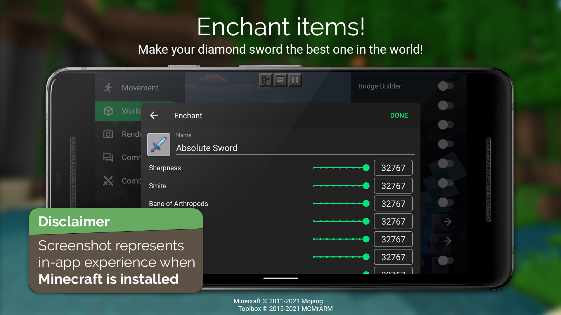 اسکرین شات 6 برنامه Toolbox for Minecraft: PE