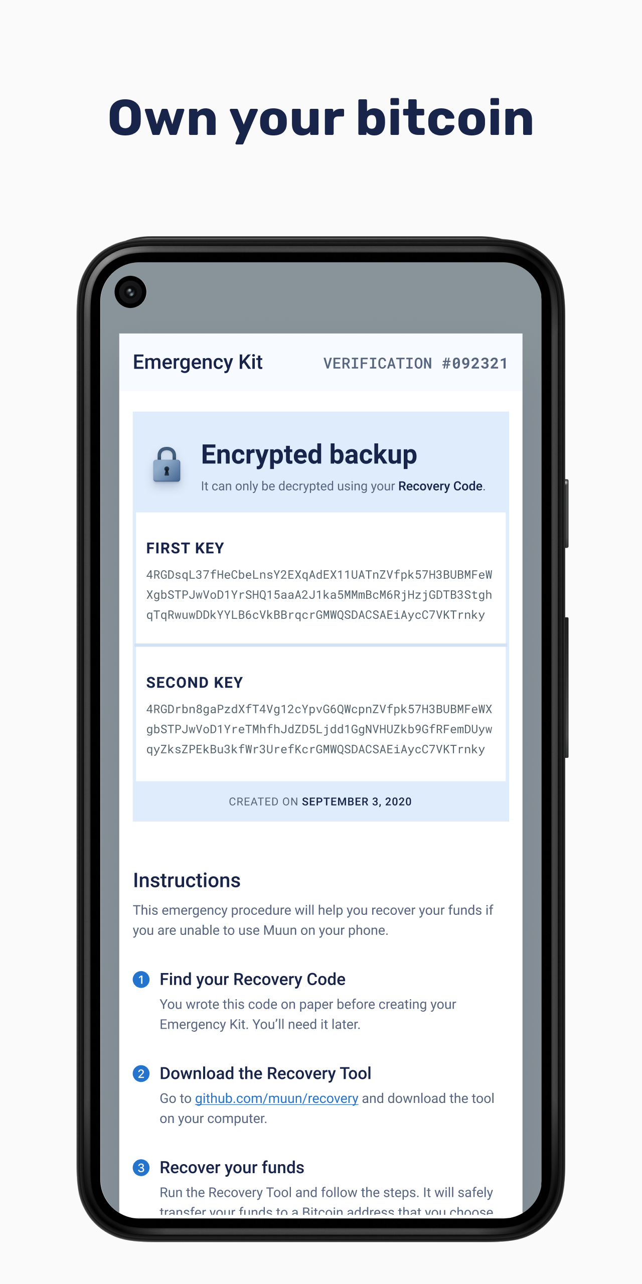 اسکرین شات 5 برنامه Muun: Bitcoin Lightning Wallet