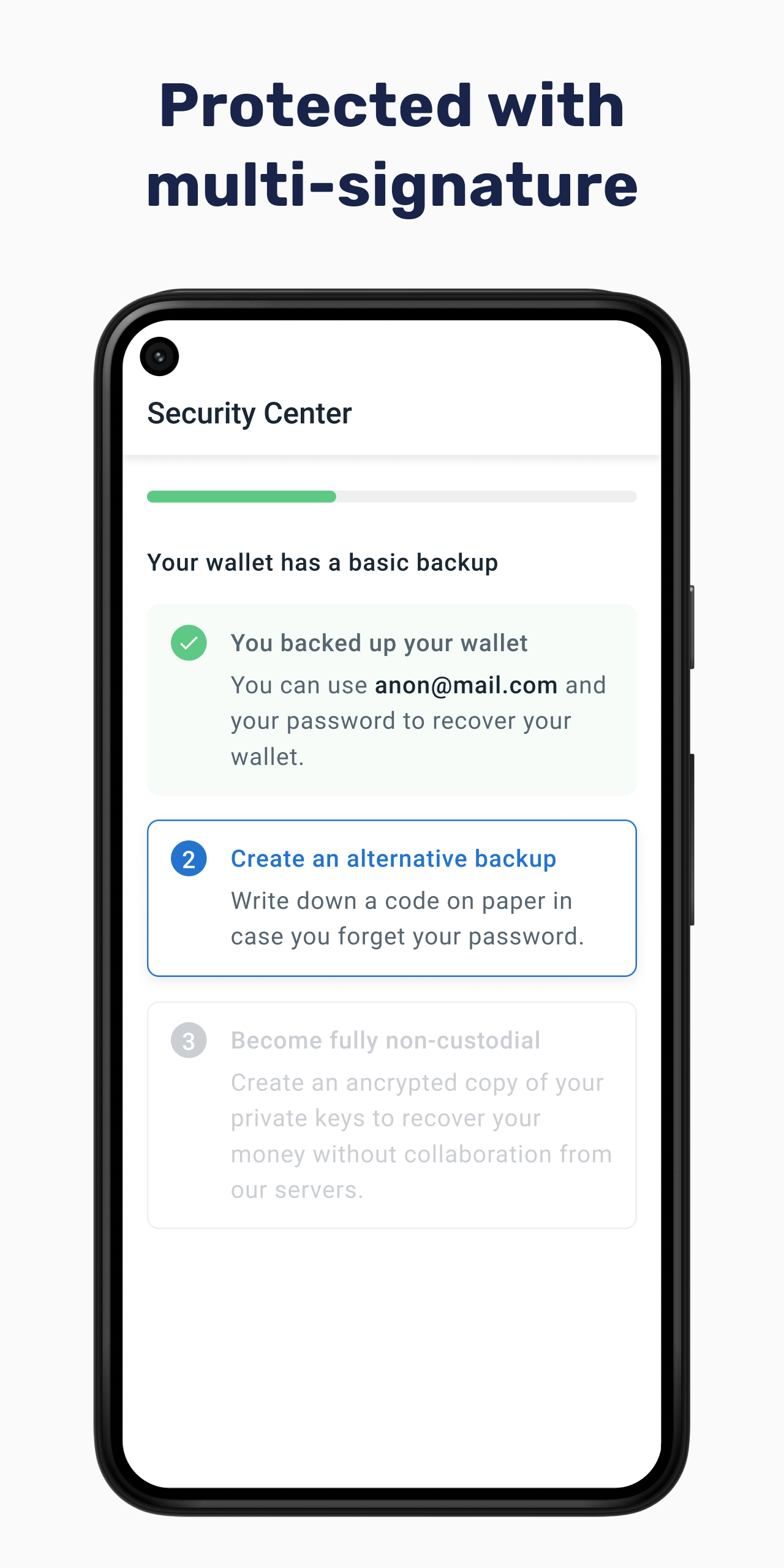 اسکرین شات 6 برنامه Muun: Bitcoin Lightning Wallet