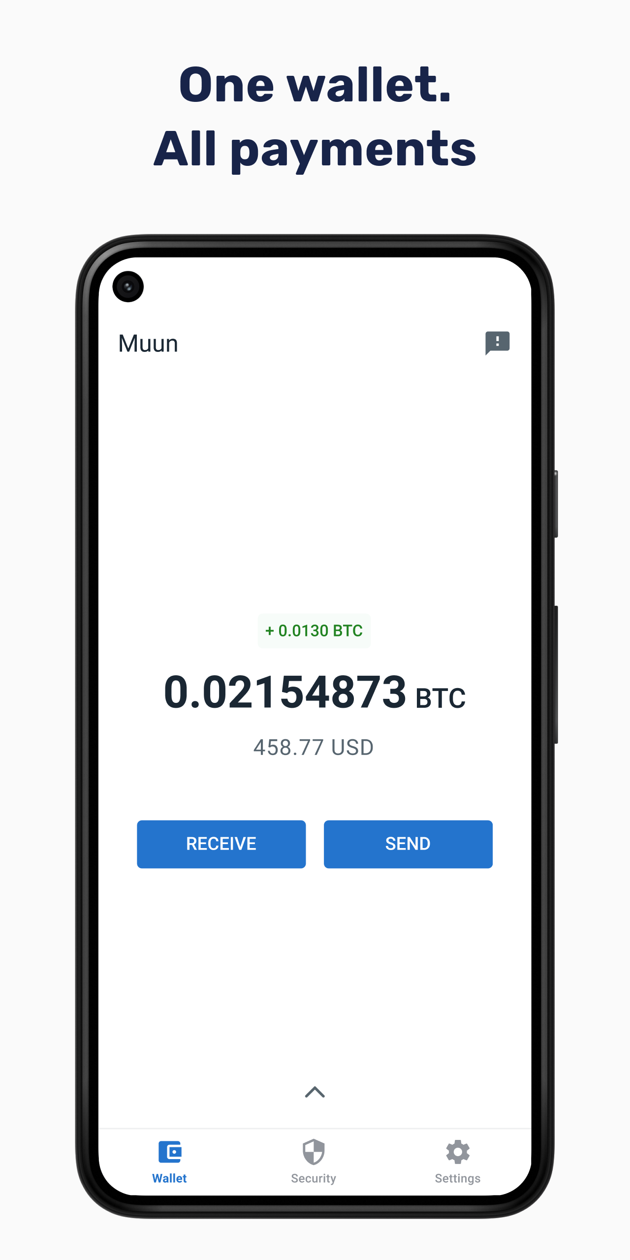 اسکرین شات 3 برنامه Muun: Bitcoin Lightning Wallet