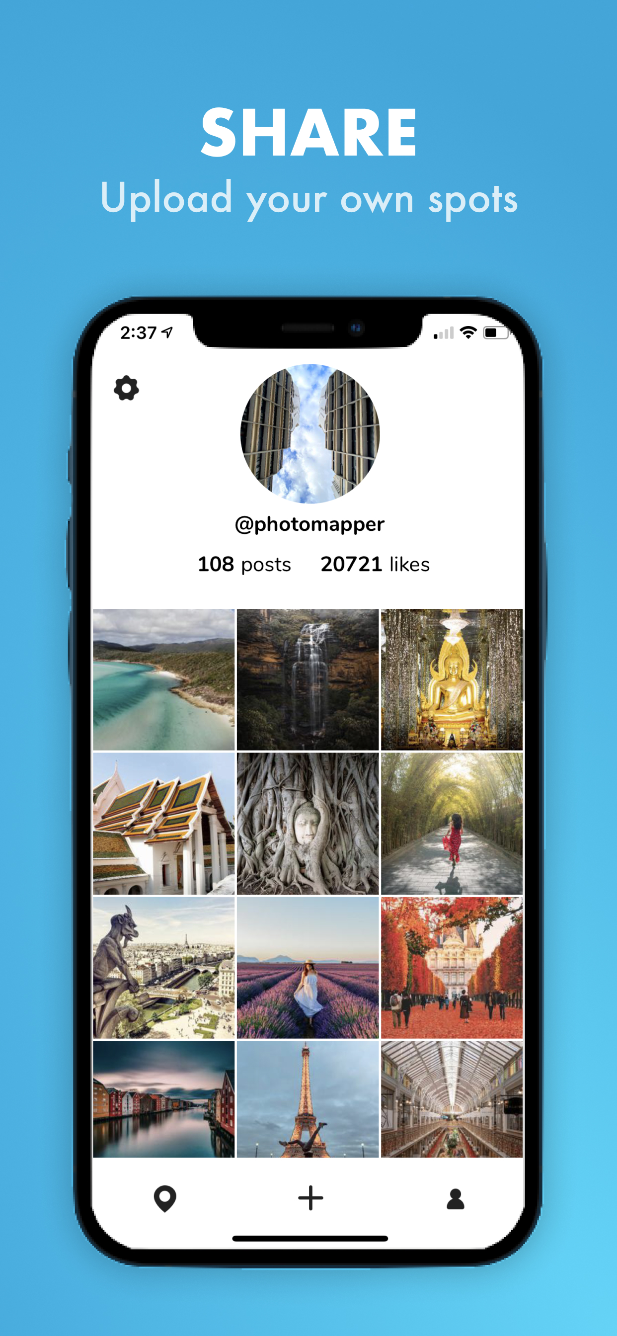 اسکرین شات 4 برنامه Photomapper: Find photo spots