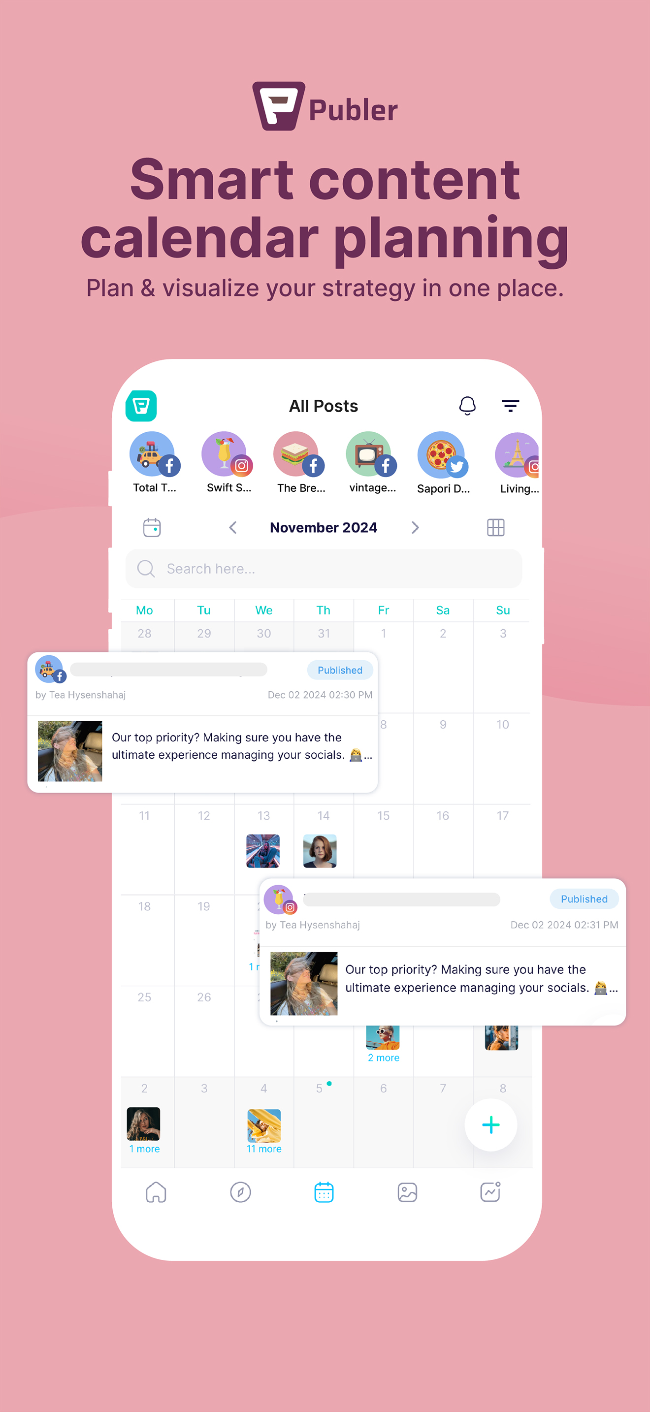اسکرین شات 8 برنامه Publer: Social Media Tools