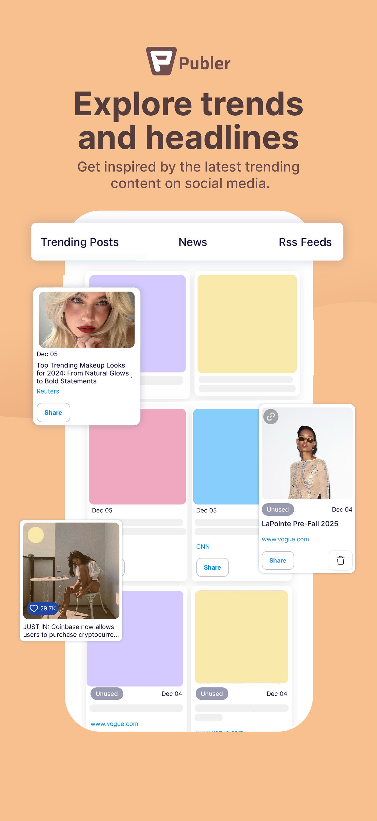اسکرین شات 6 برنامه Publer: Social Media Tools