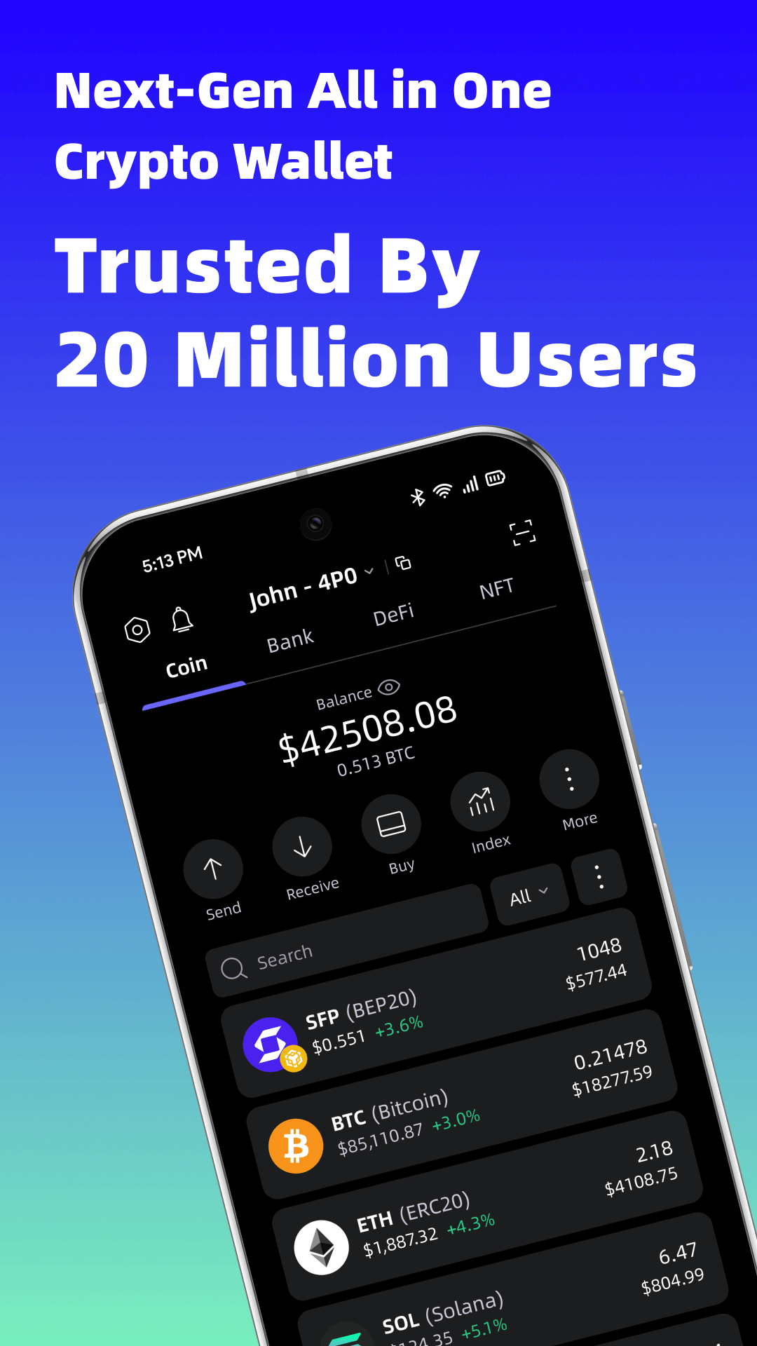 اسکرین شات 1 برنامه SafePal: Crypto Wallet BTC NFT