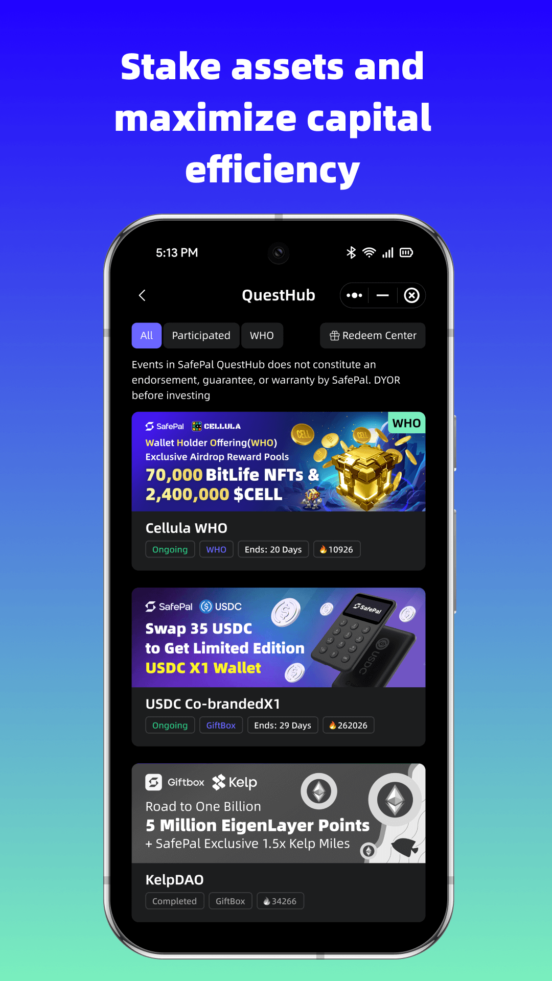 اسکرین شات 5 برنامه SafePal: Crypto Wallet BTC NFT