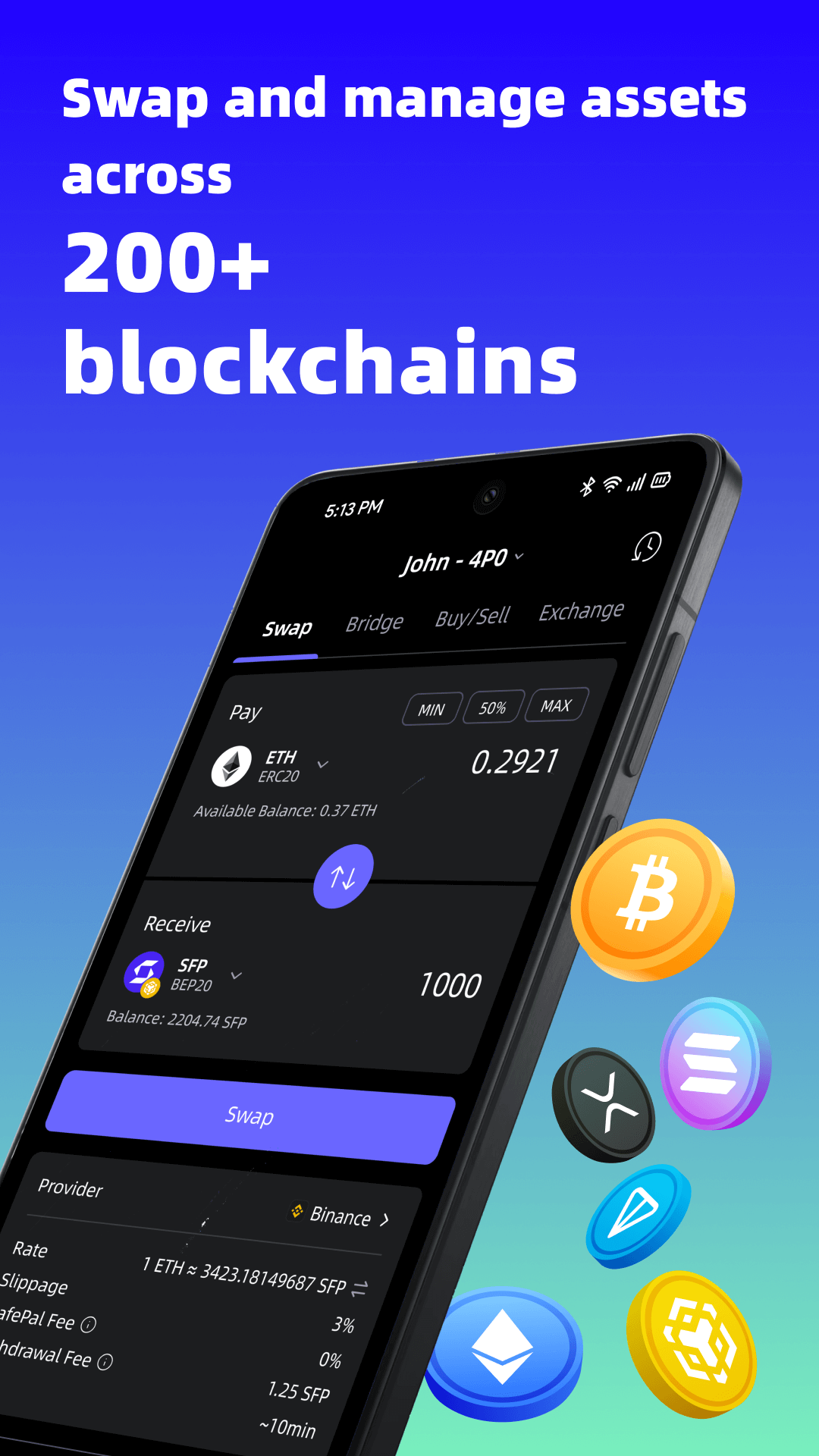 اسکرین شات 2 برنامه SafePal: Crypto Wallet BTC NFT