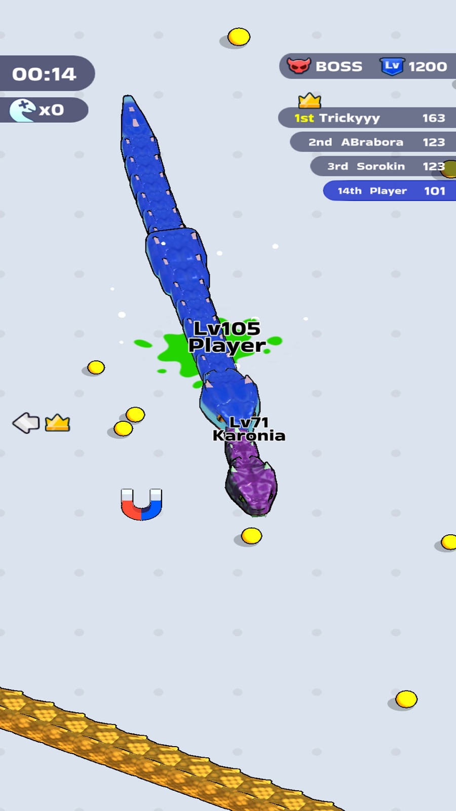 اسکرین شات 2 بازی  برخورد مارها! | نسخه مود شده