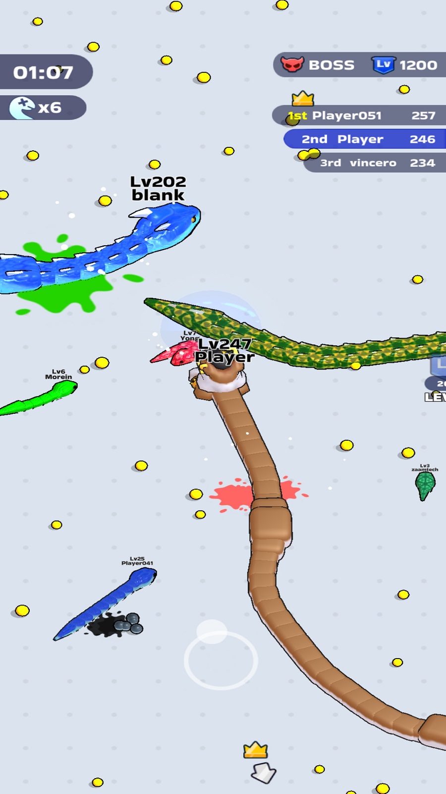 اسکرین شات 4 بازی  برخورد مارها! | نسخه مود شده