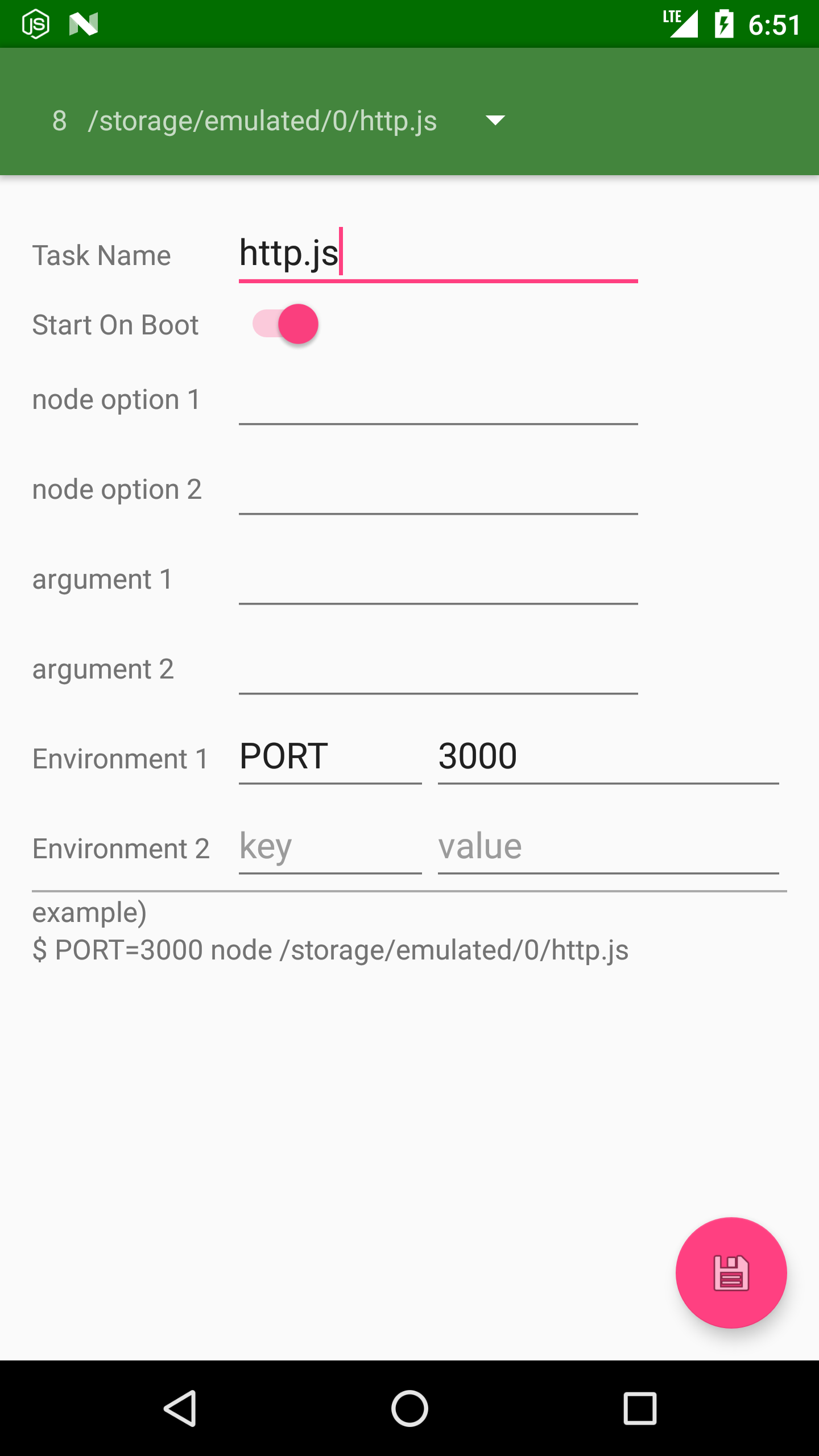 اسکرین شات 8 برنامه Dory-node.js(+git,ssh server)