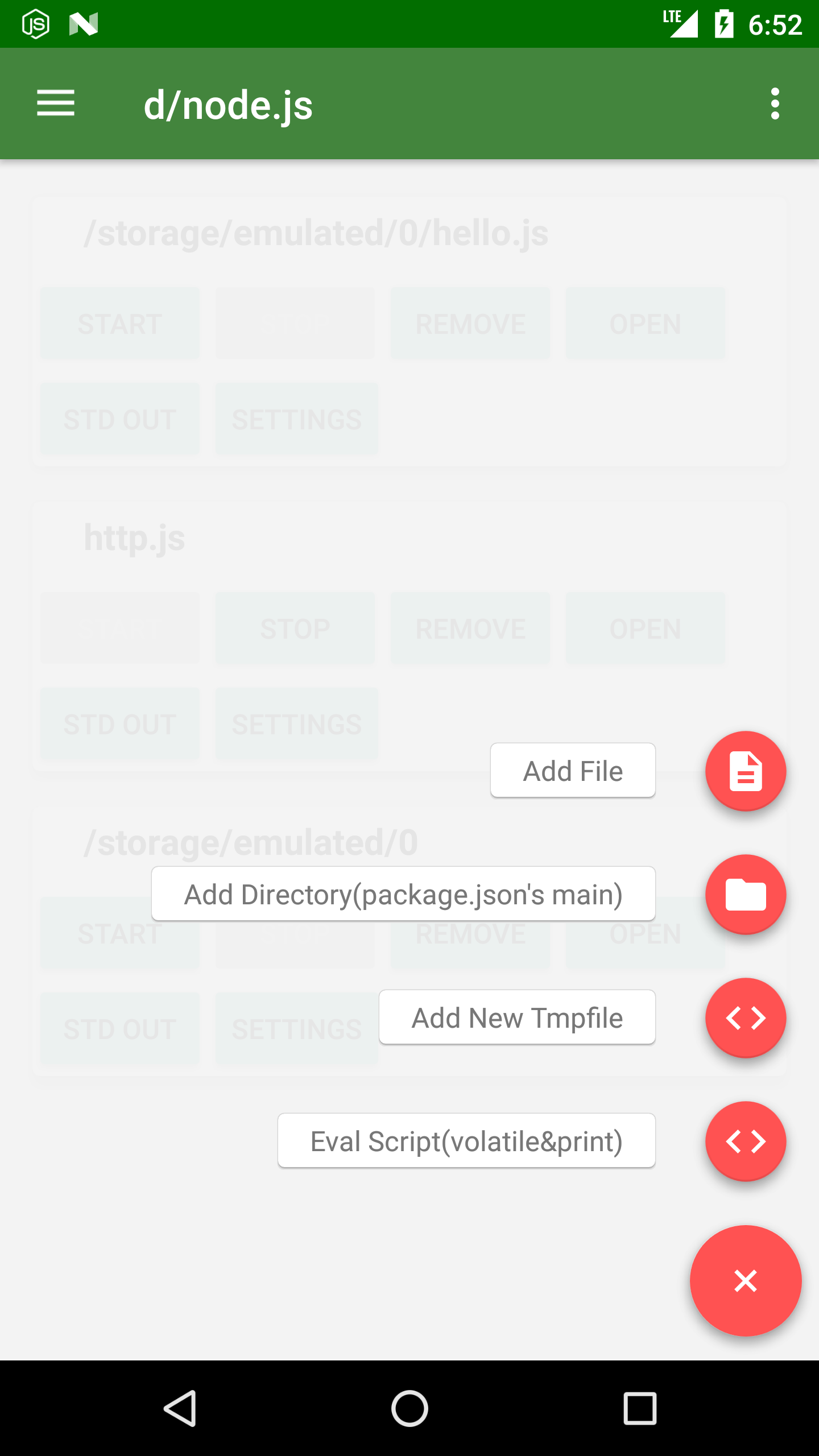 اسکرین شات 6 برنامه Dory-node.js(+git,ssh server)