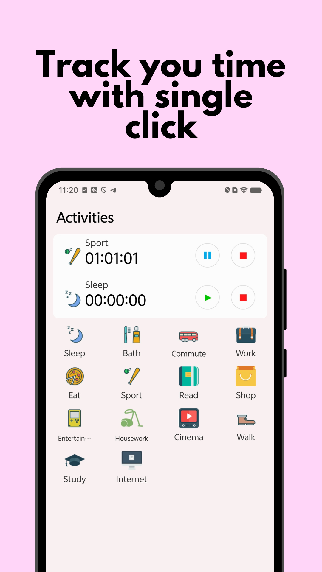 اسکرین شات 1 برنامه aTimeLogger Pro