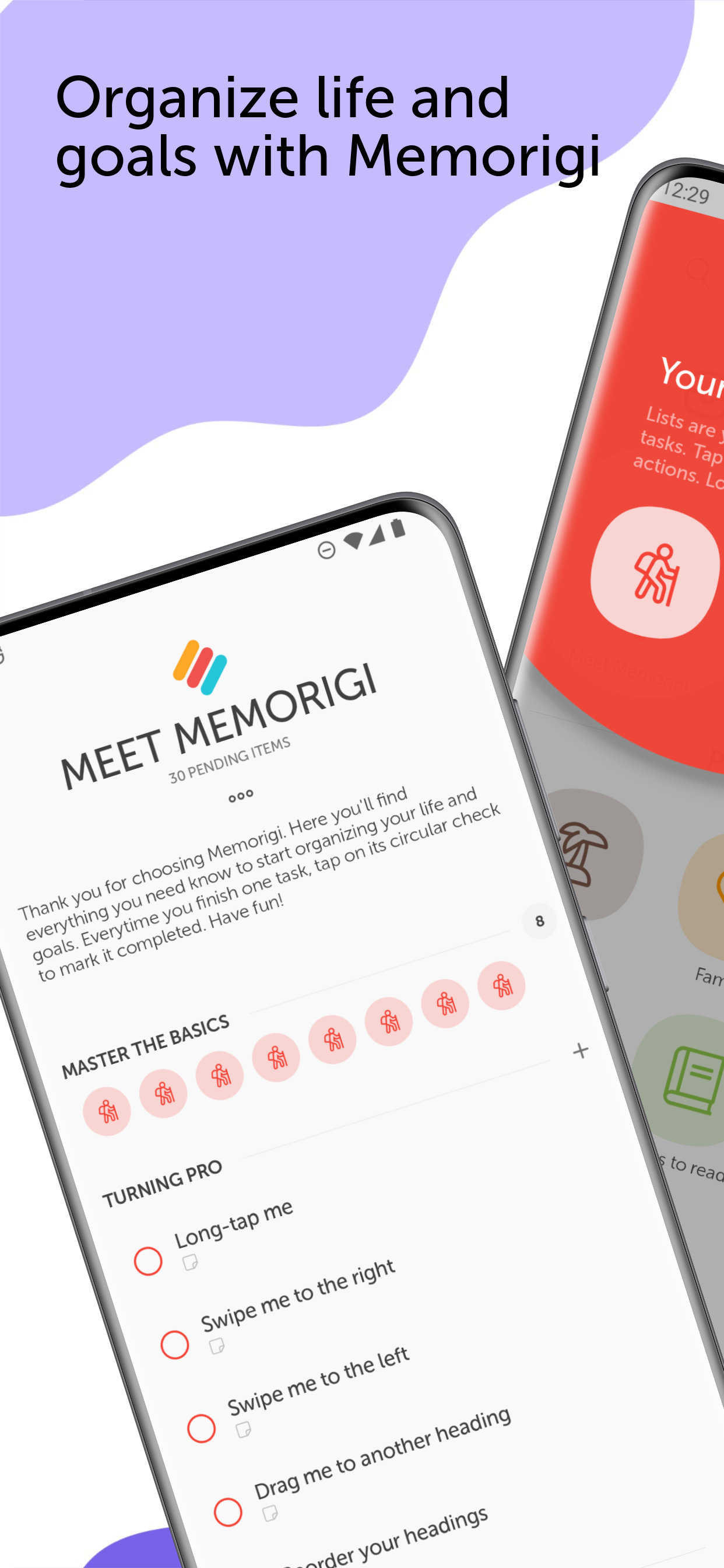 اسکرین شات 1 برنامه Memorigi: To-Do List & Tasks