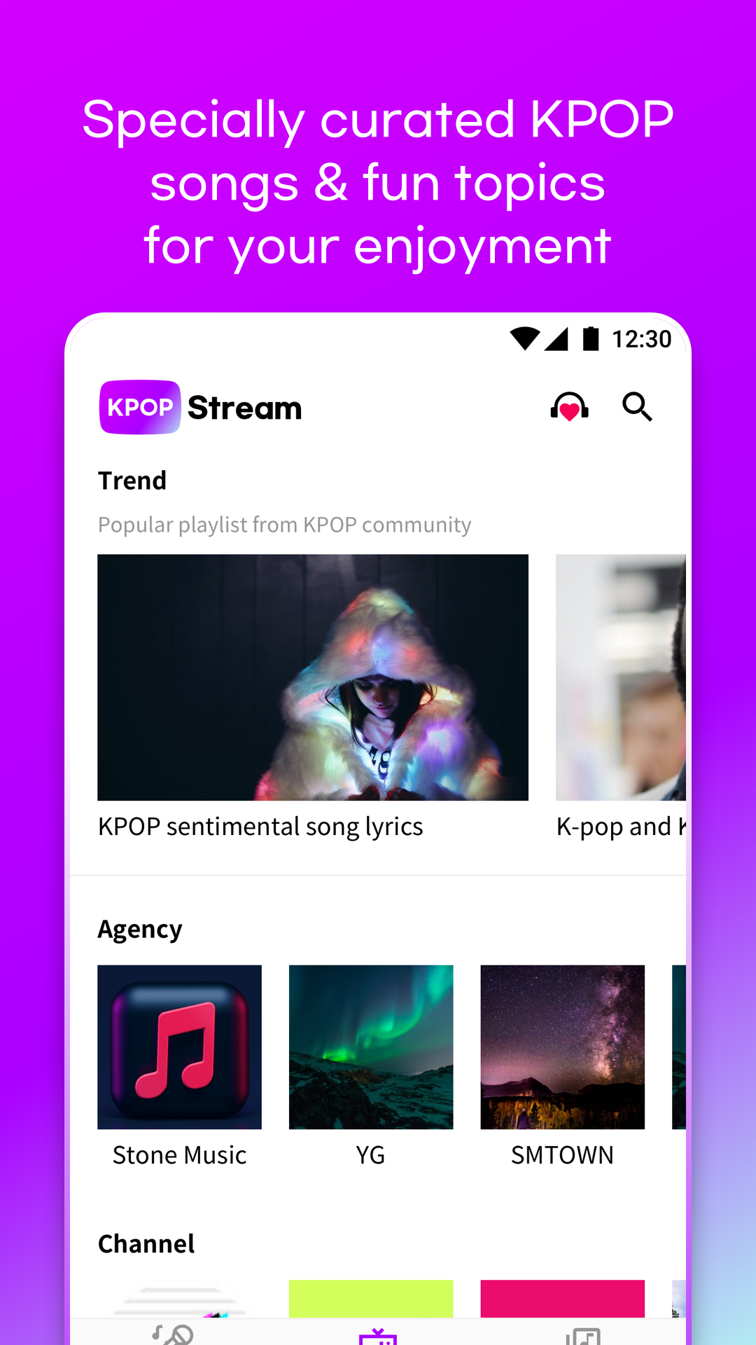 اسکرین شات 5 برنامه K-POP Stream : All about Kpop
