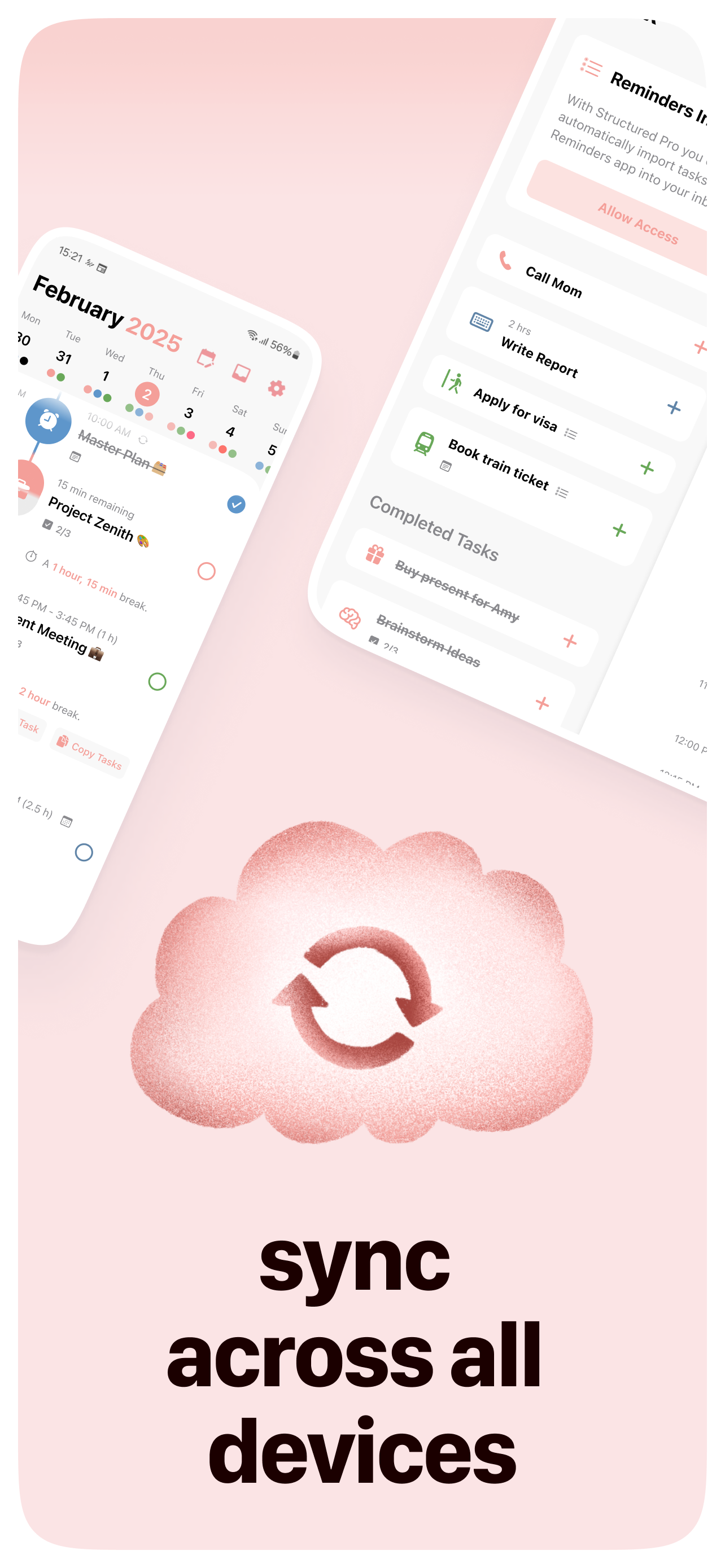 اسکرین شات 3 برنامه Structured - Daily Planner