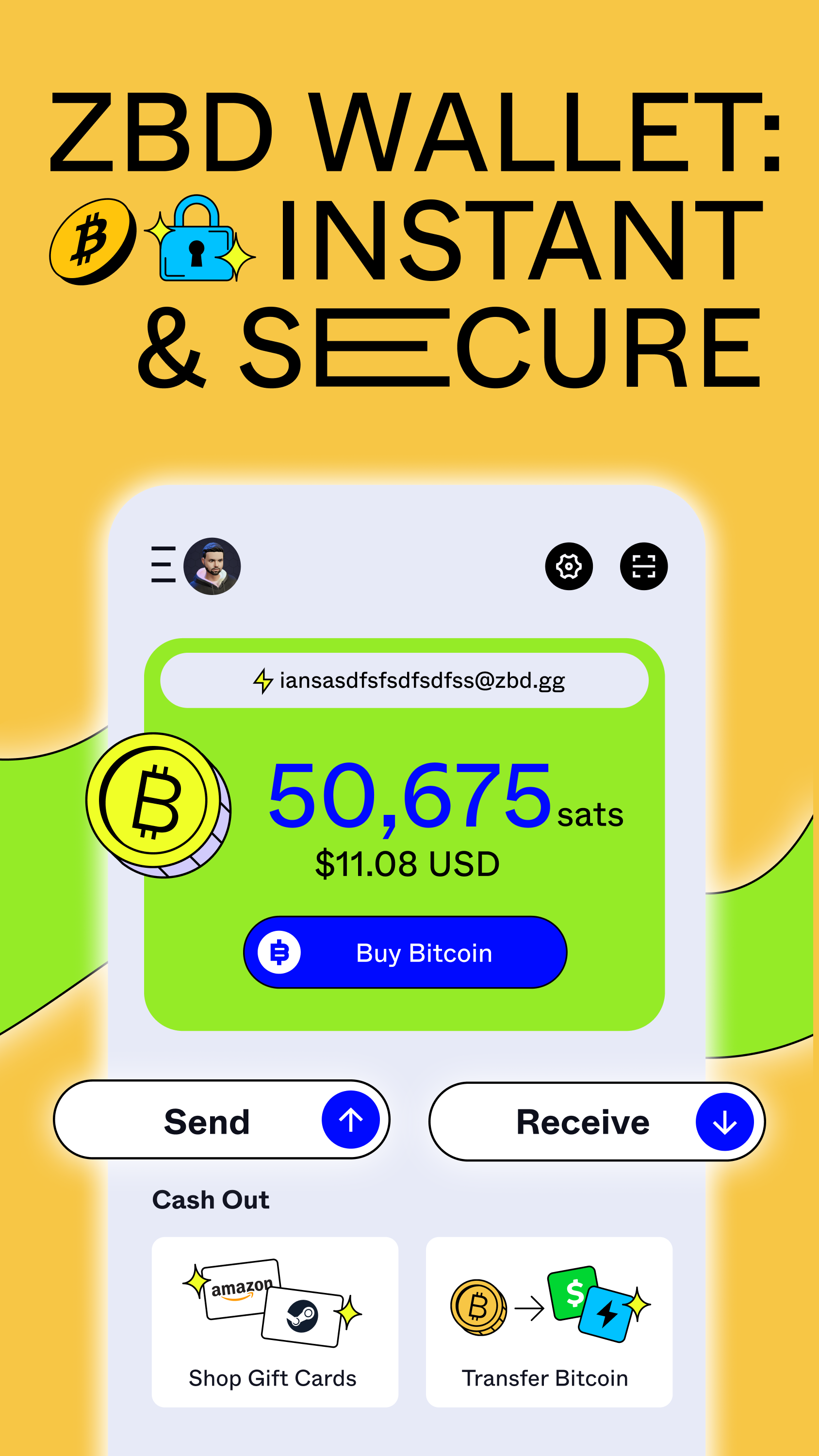 اسکرین شات 4 برنامه ZBD: Earn Bitcoin Rewards