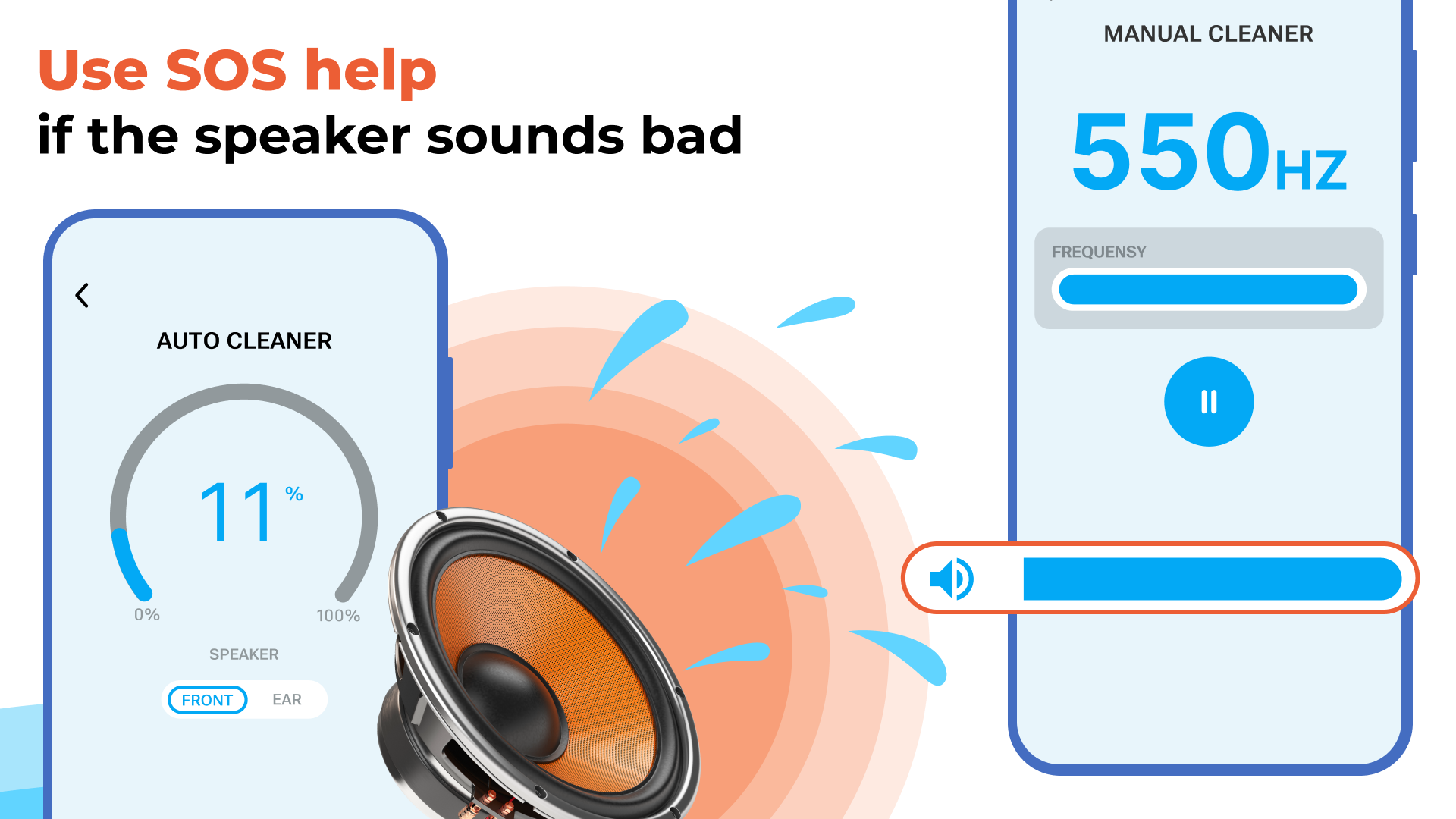 اسکرین شات 5 برنامه Speaker Cleaner・Volume Booster
