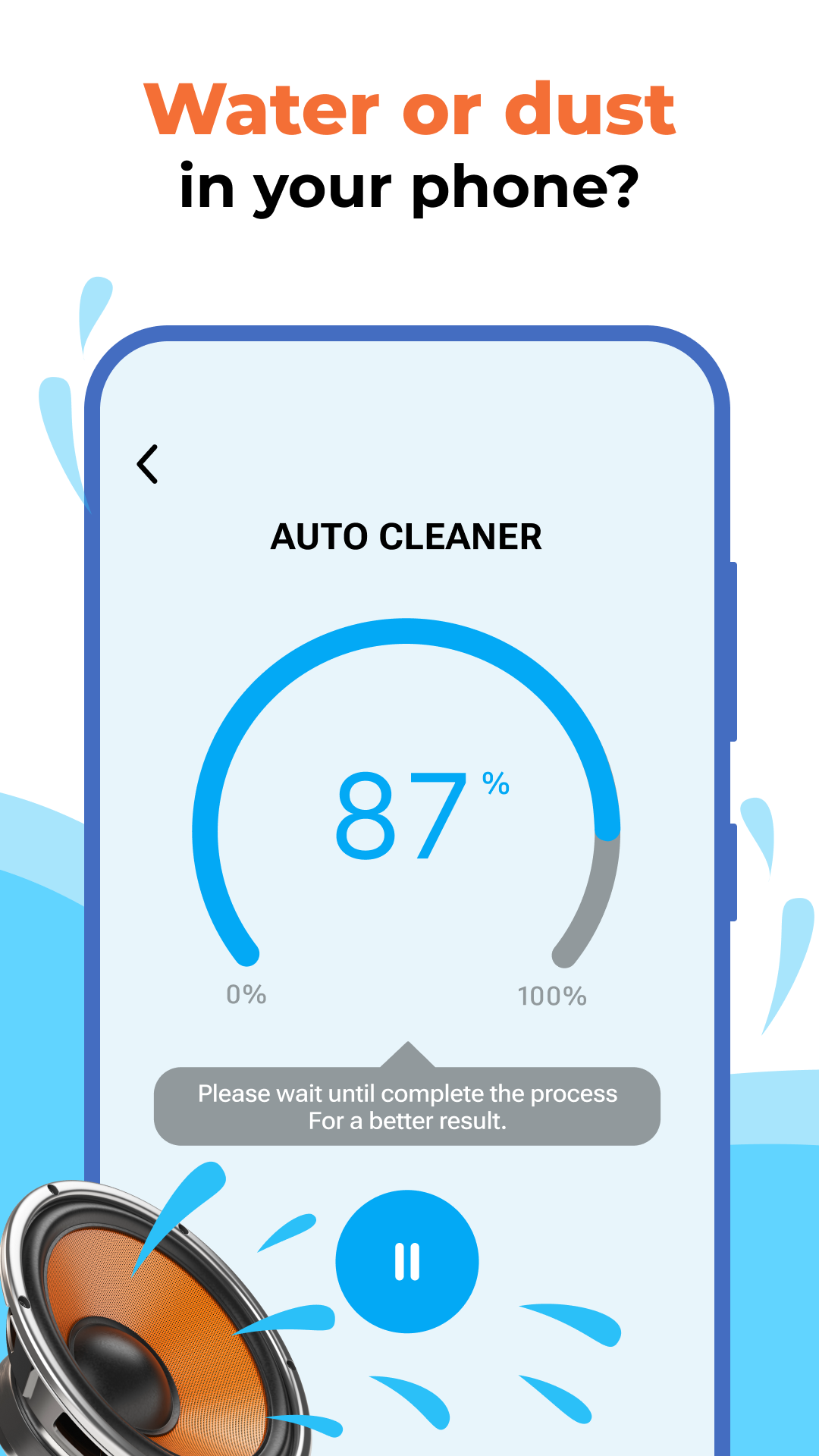 اسکرین شات 2 برنامه Speaker Cleaner・Volume Booster