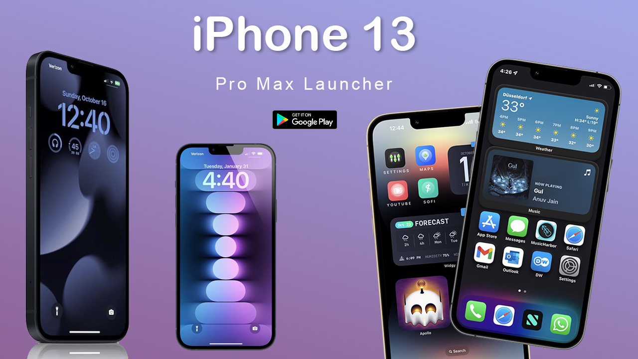 اسکرین شات 3 برنامه iphone 13 Pro Max Launcher