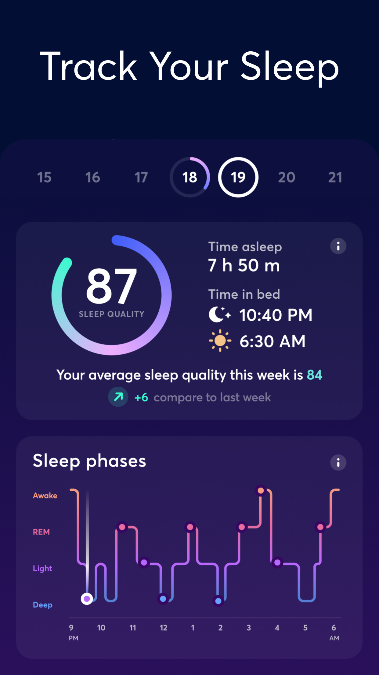 اسکرین شات 8 برنامه BetterSleep: Sleep tracker