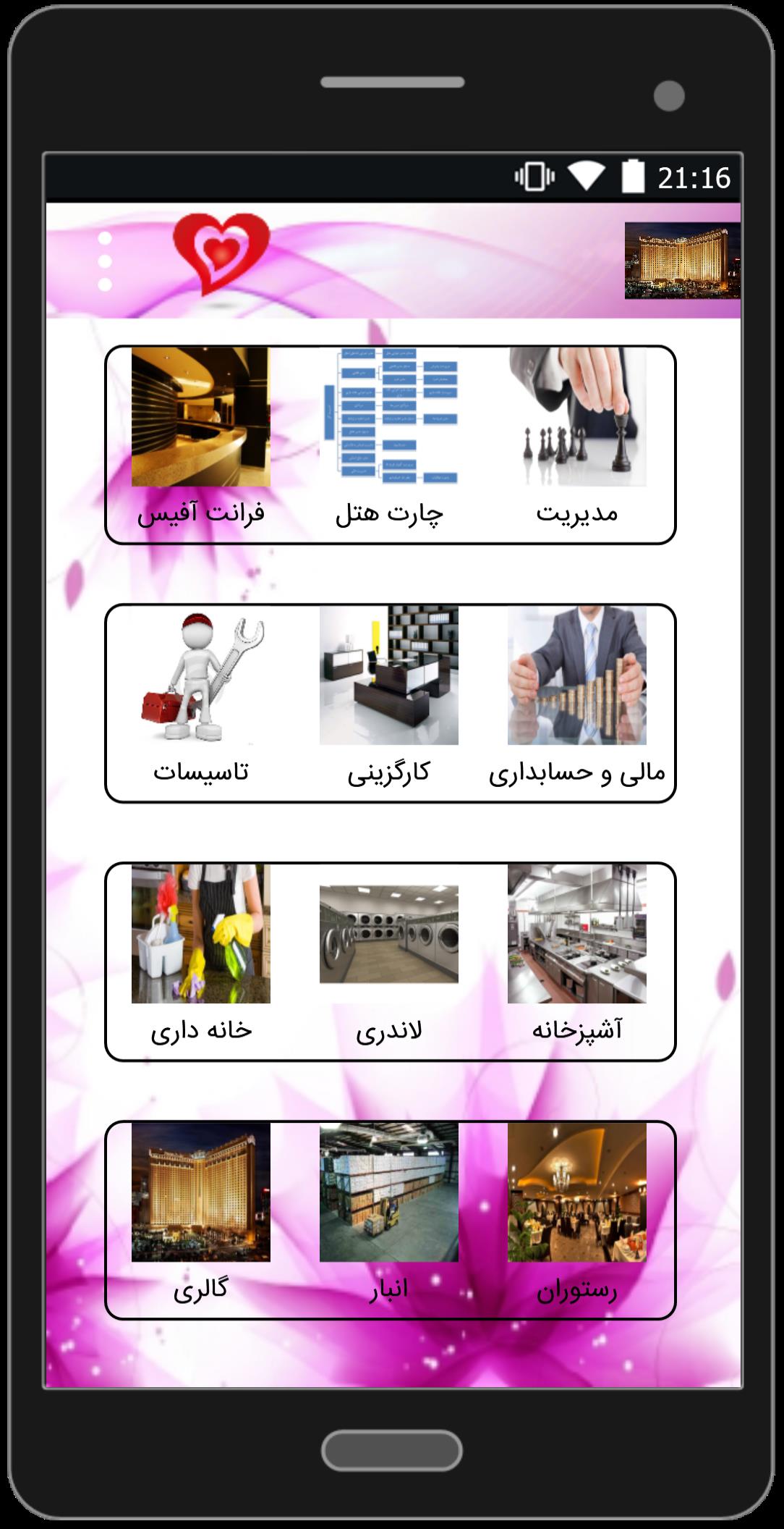 اسکرین شات 1 برنامه هتل داری