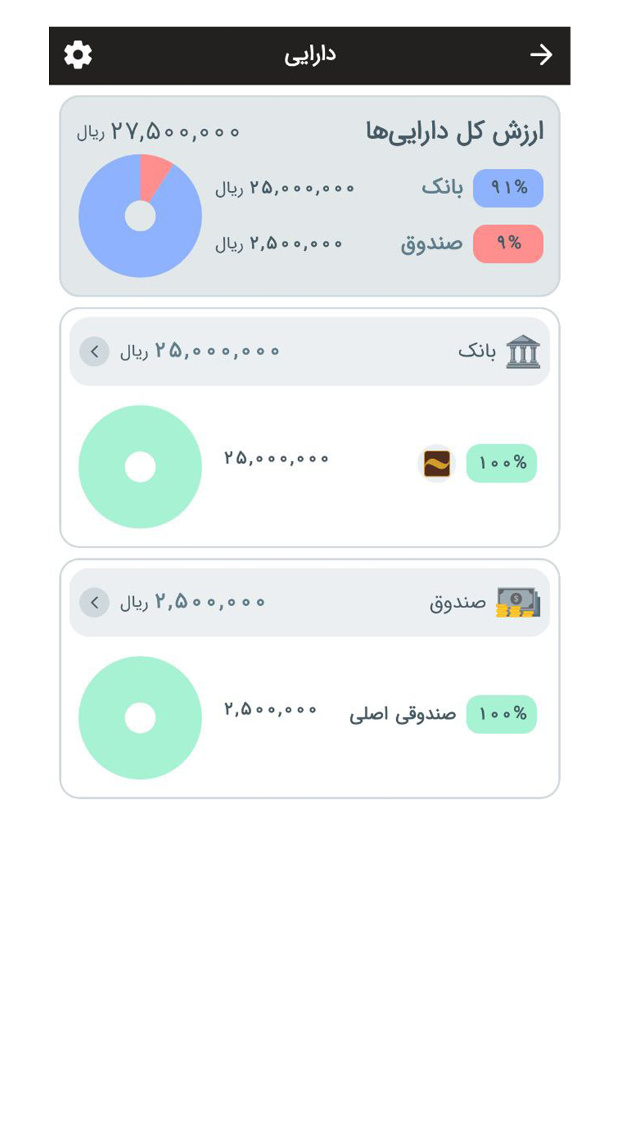 اسکرین شات 1 برنامه حسابدار شخصی هلو
