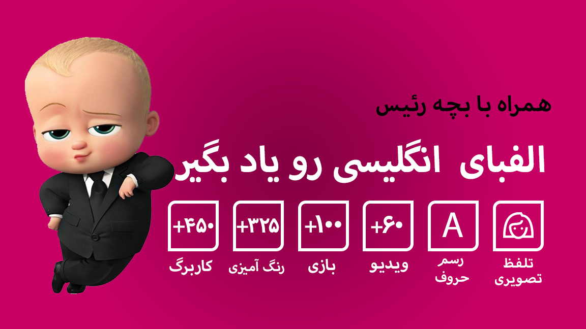 اسکرین شات 22 برنامه آموزش الفبای انگلیسی+تلفظ تصویری