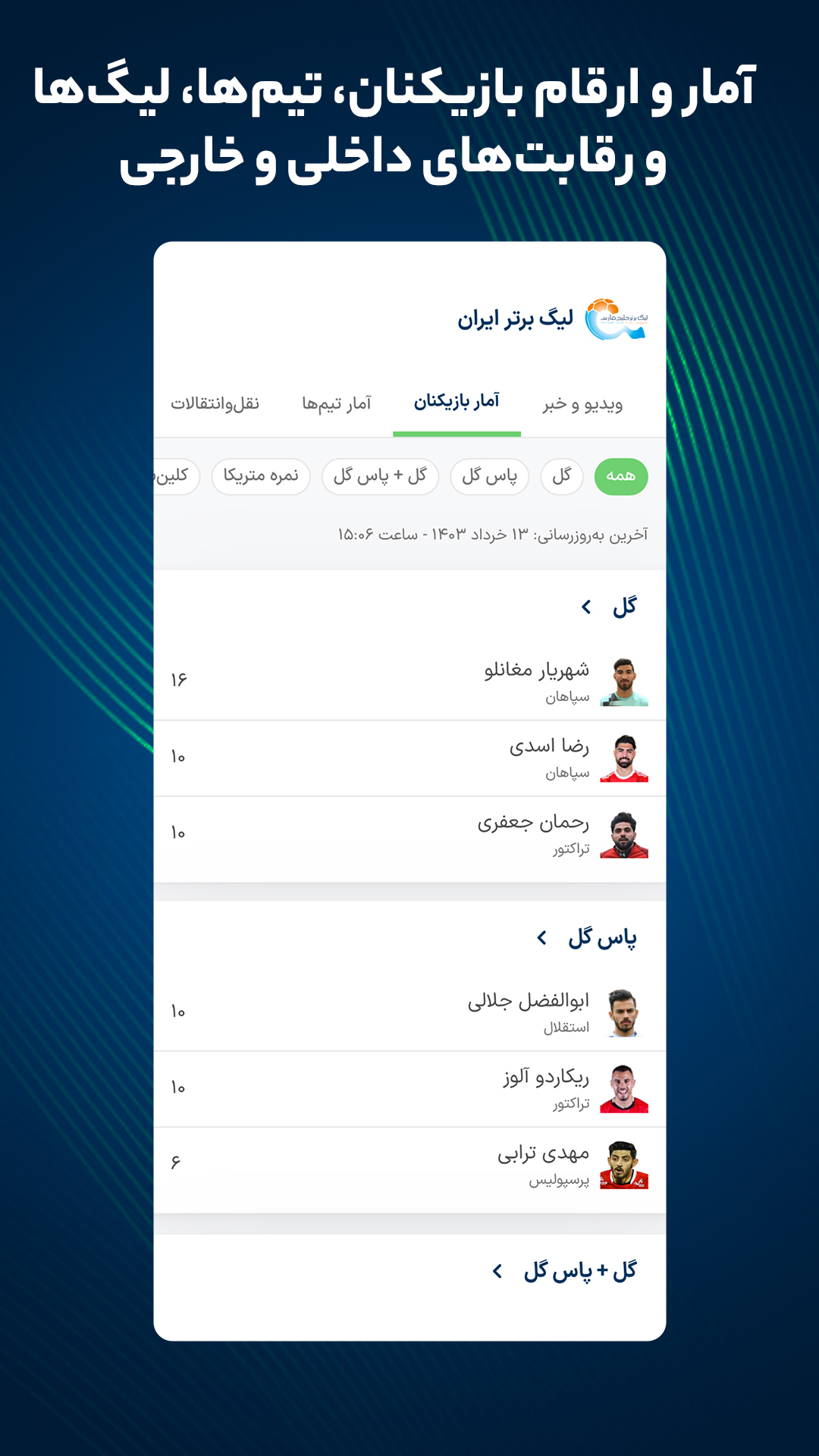 اسکرین شات 9 برنامه فوتبال ۳۶۰ - پیش‌بینی و نتایج زنده