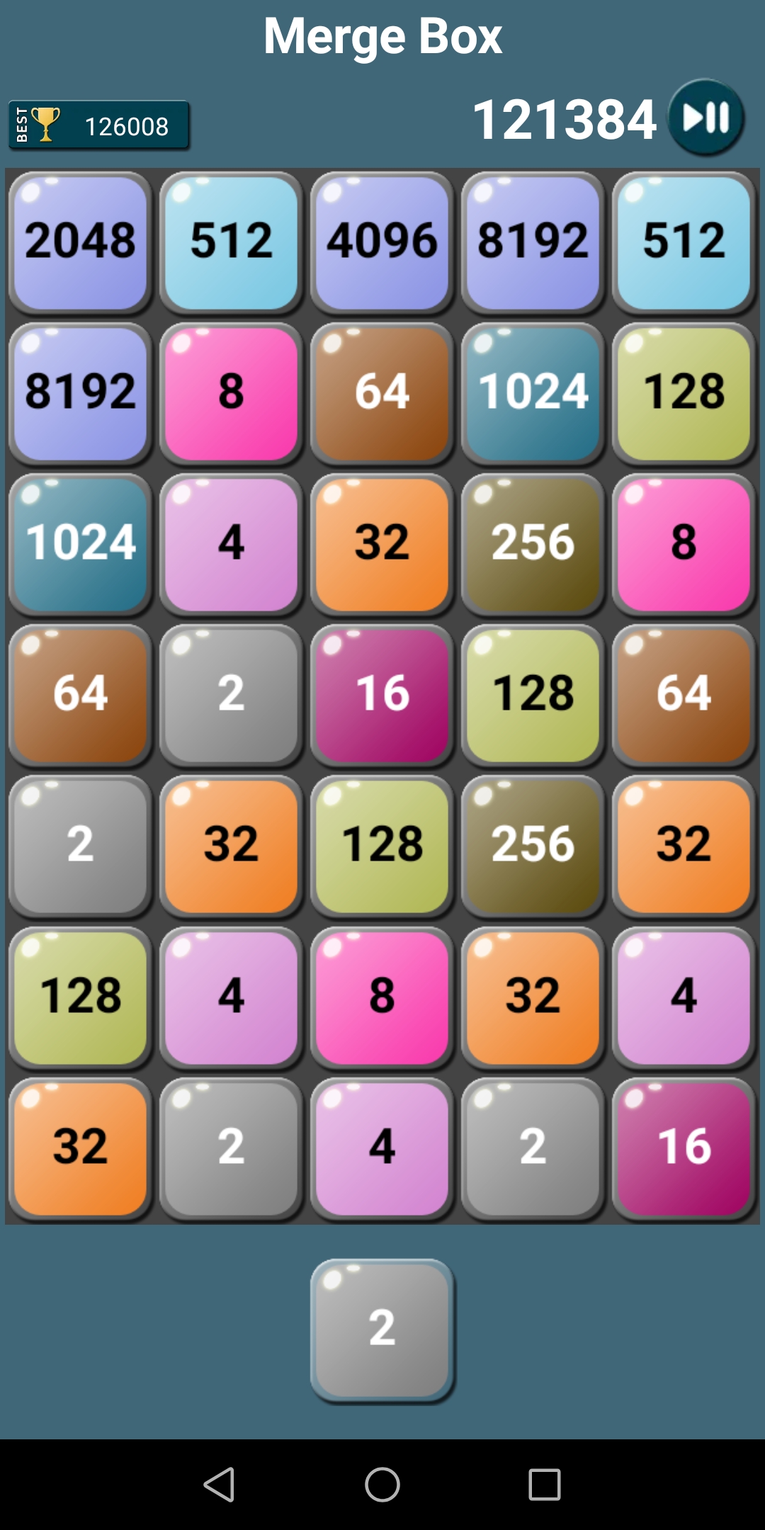 اسکرین شات 3 بازی 2048