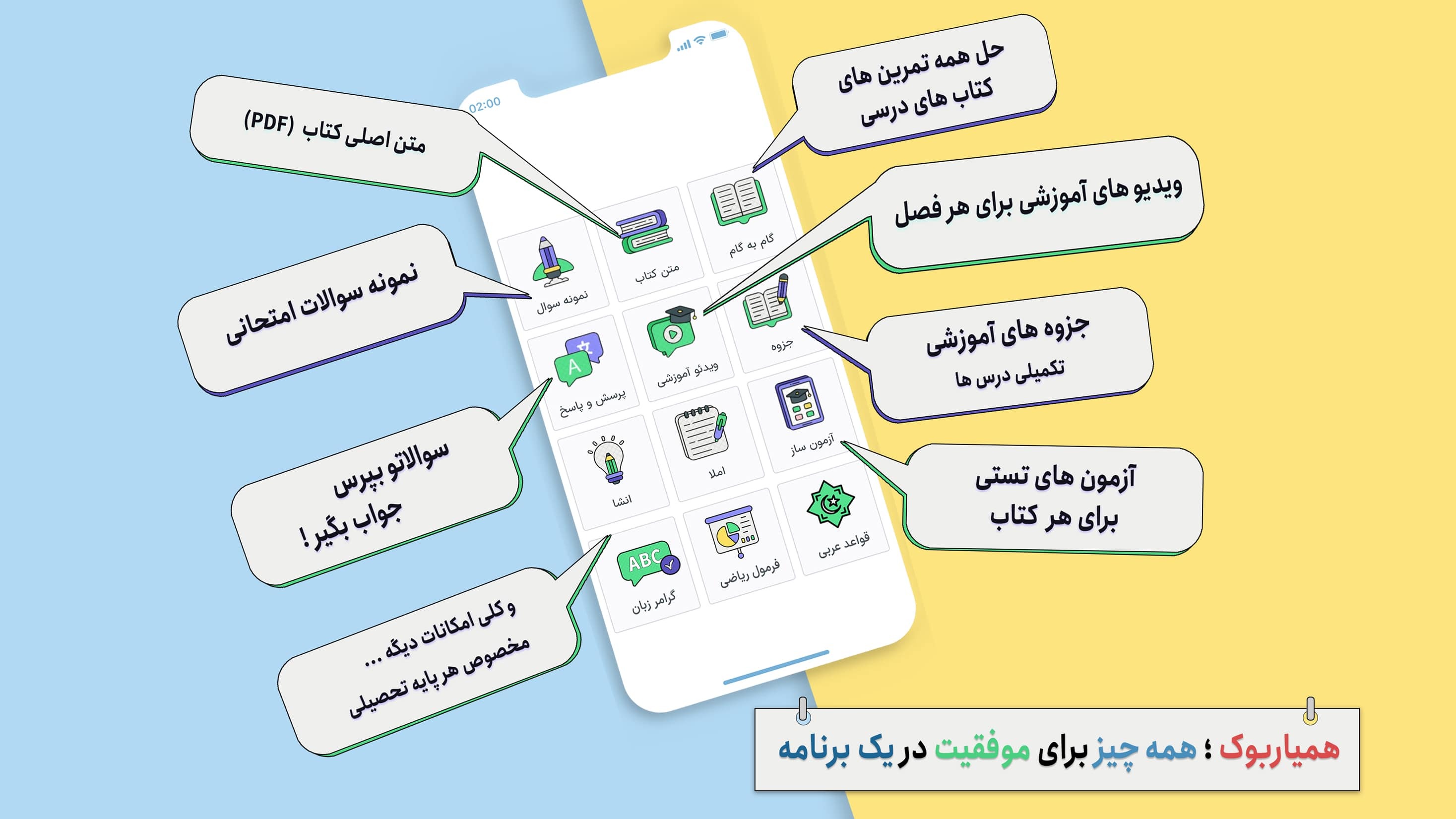 اسکرین شات 1 برنامه کلاس یازدهم انسانی همیاربوک