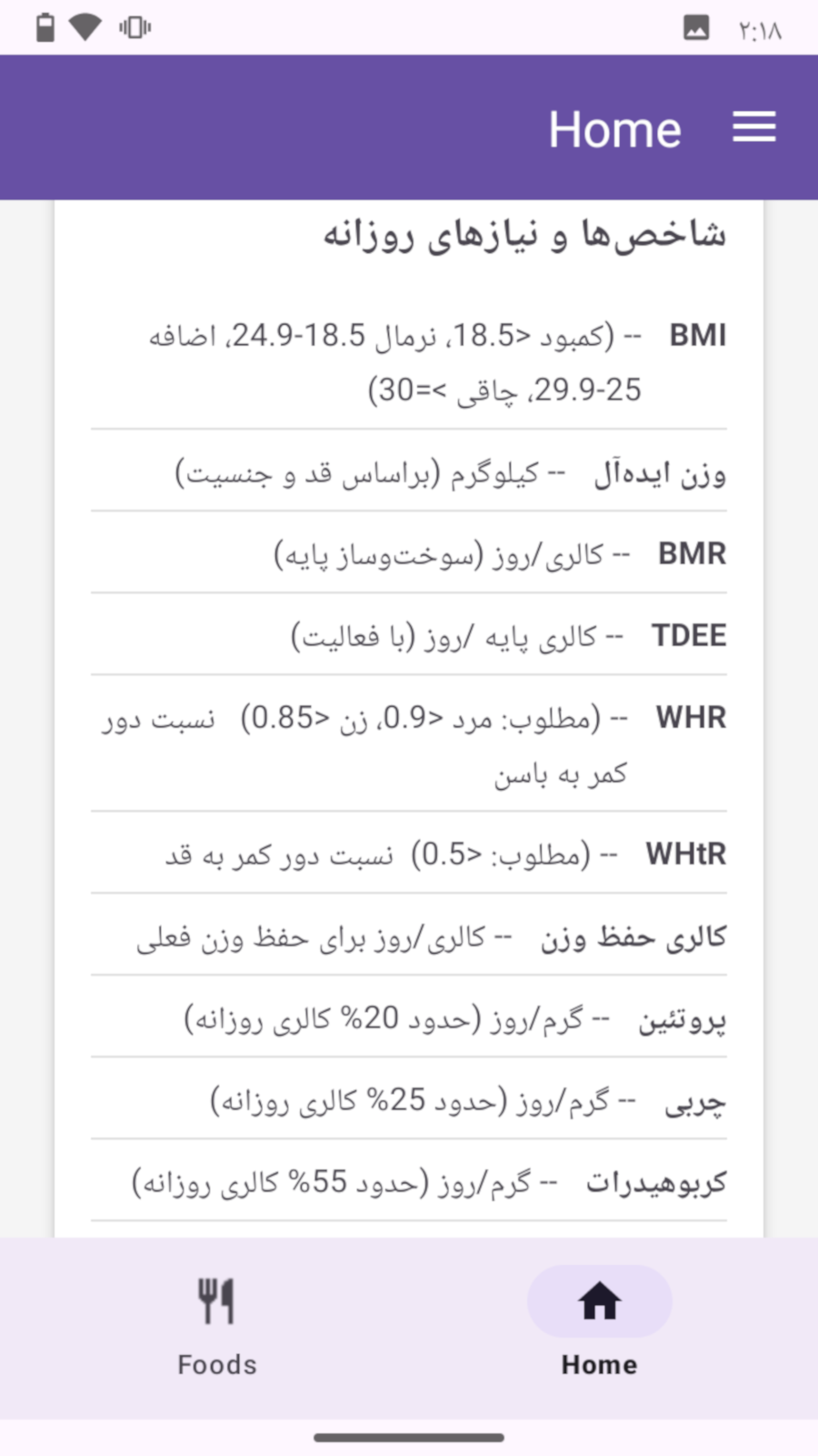 اسکرین شات 8 برنامه 🌟 کالریچک 🌟