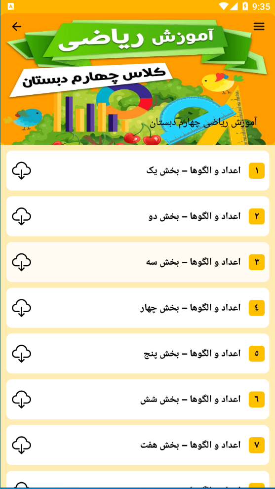 اسکرین شات 5 برنامه آموزش دروس چهارم دبستان