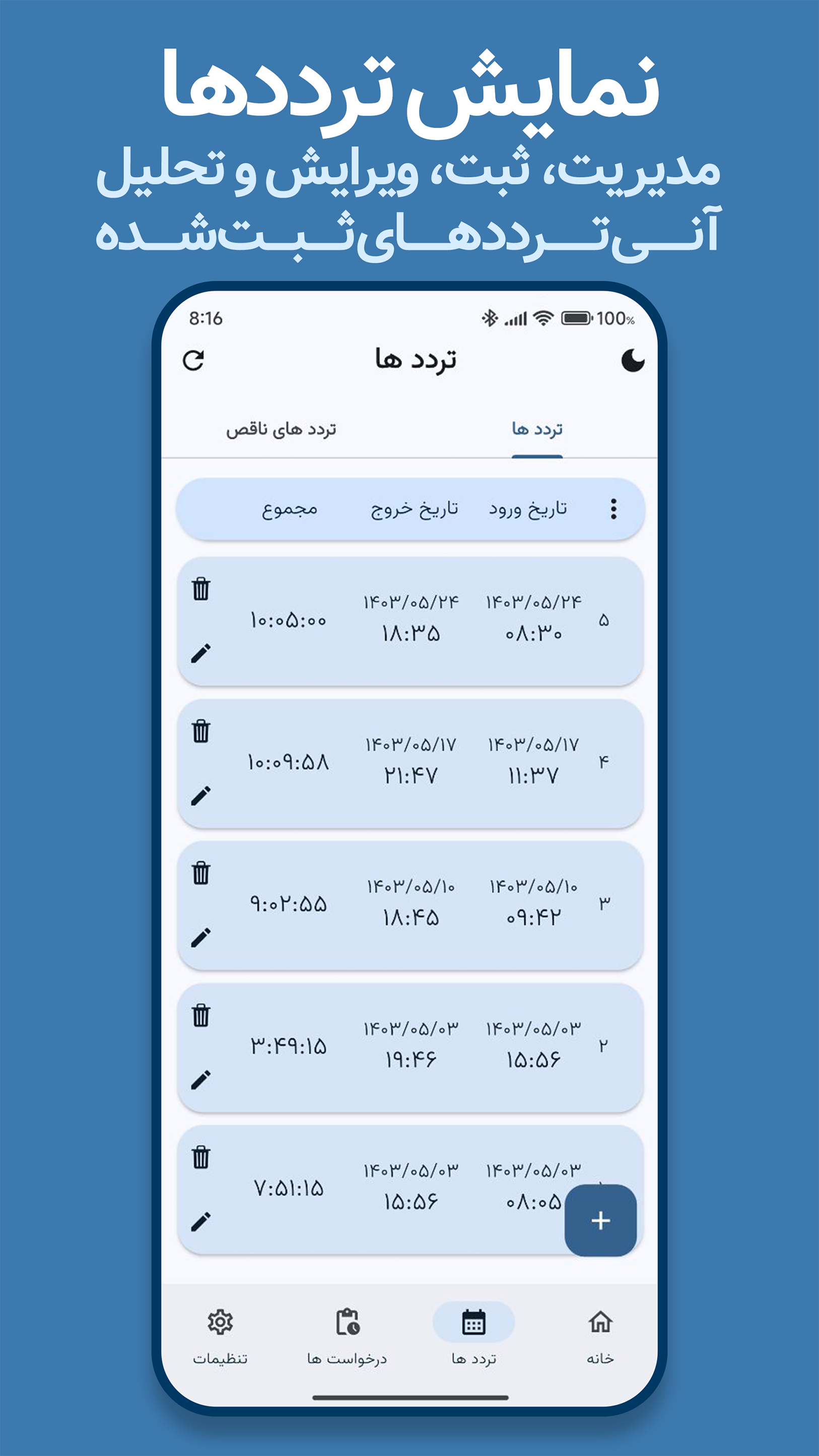 اسکرین شات 2 برنامه آنامارد | حضور و غیاب آنلاین