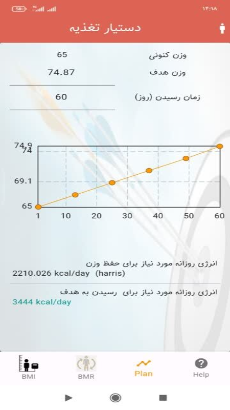 اسکرین شات 3 برنامه دستیار تغذیه