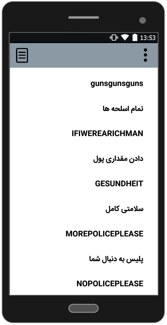 اسکرین شات برنامه رمز های جی تی ای 3 3