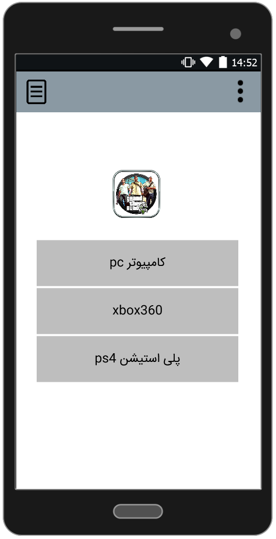 اسکرین شات برنامه رمز های جی تی ای V 1