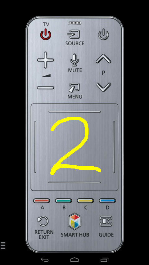 اسکرین شات 3 برنامه Touchpad remote for Samsung TV