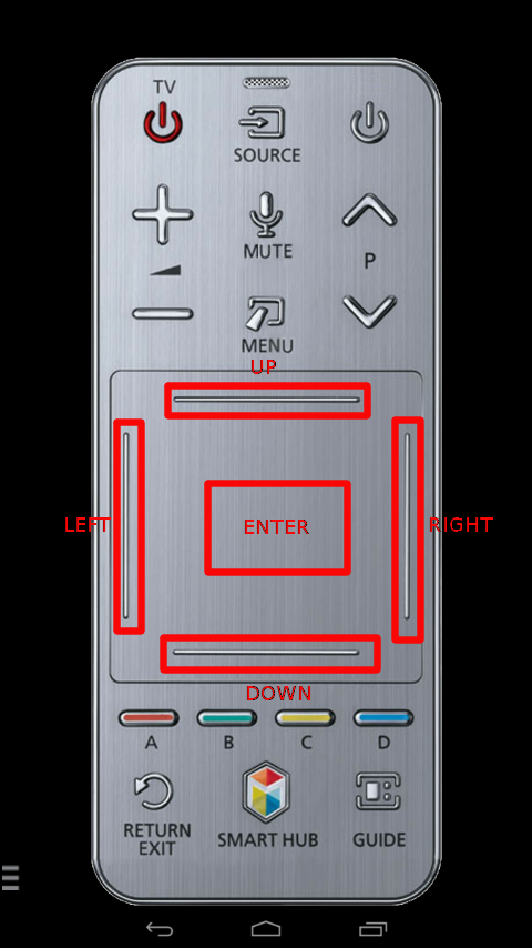 اسکرین شات 4 برنامه Touchpad remote for Samsung TV
