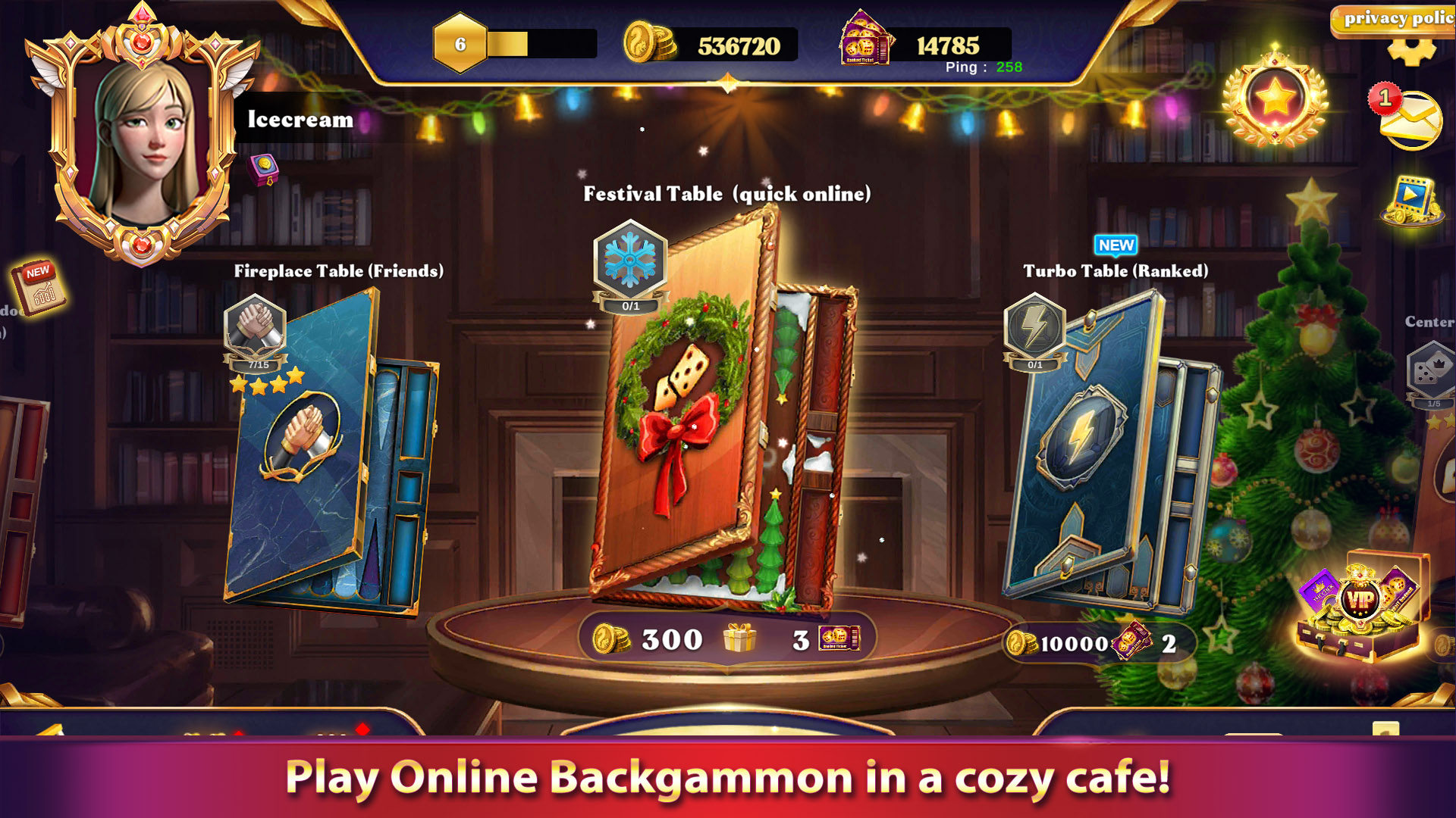 اسکرین شات 1 بازی Cafe Backgammon: Board Game