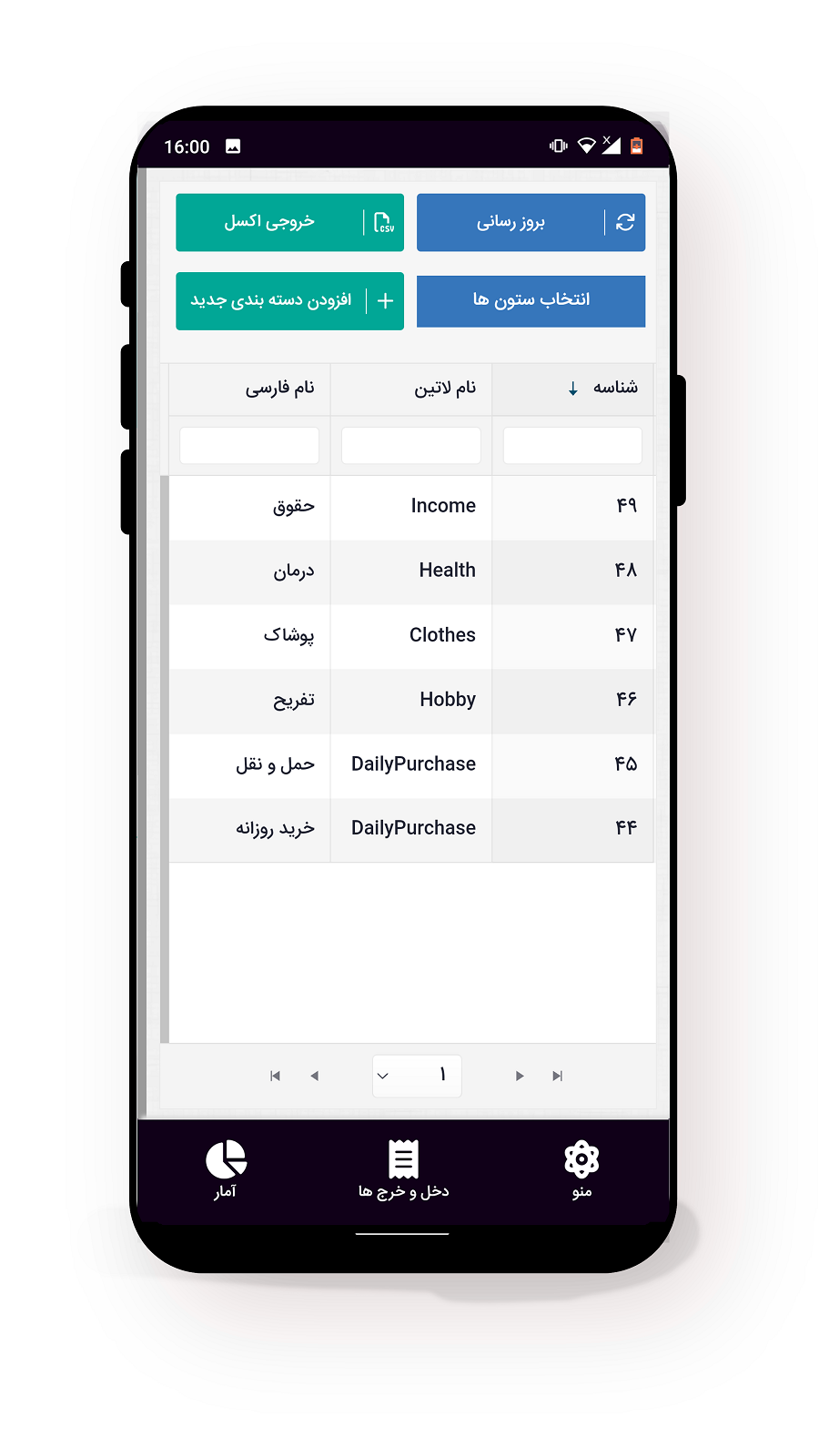 اسکرین شات 7 برنامه پول نگار | ثبت دخل و خرج روزانه