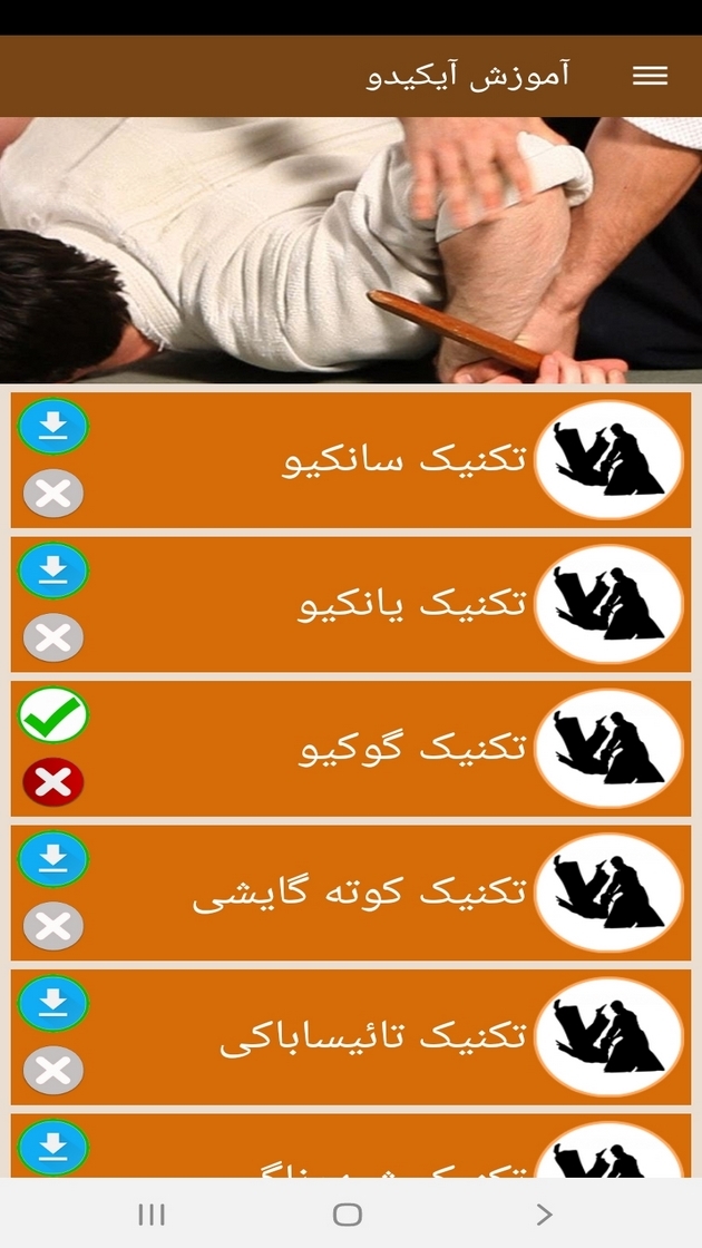 اسکرین شات 4 برنامه آموزش آیکیدو