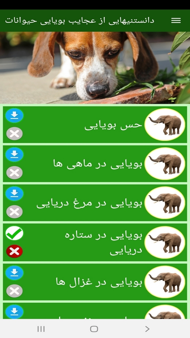 اسکرین شات 12 برنامه دانستنیهایی از عجایب بویایی حیوانات