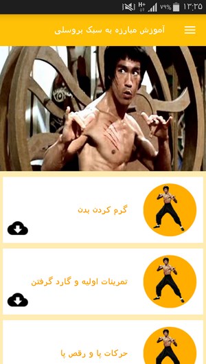 اسکرین شات 4 برنامه آموزش مبارزه به سبک بروسلی