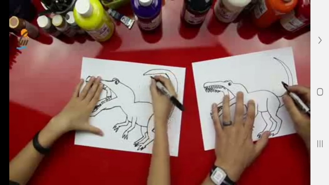 اسکرین شات 6 برنامه ‏نقاشی دایناسور و حشرات برای کودکان