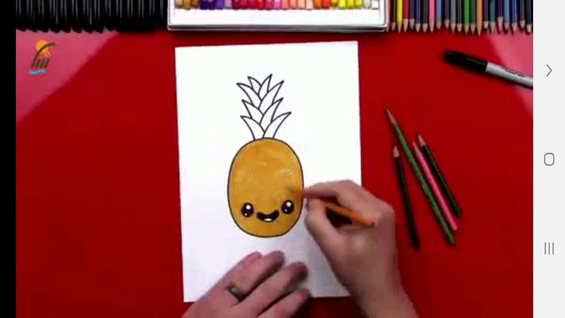 اسکرین شات 4 برنامه ‏آموزش نقاشی خوردنی ها به کودکان