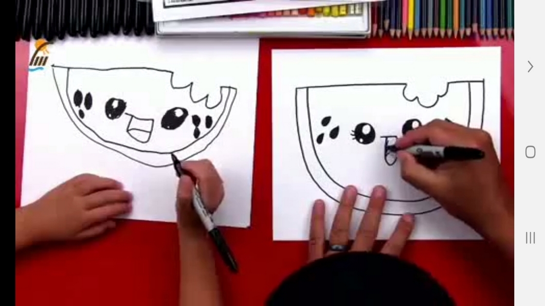 اسکرین شات 8 برنامه ‏آموزش نقاشی خوردنی ها به کودکان